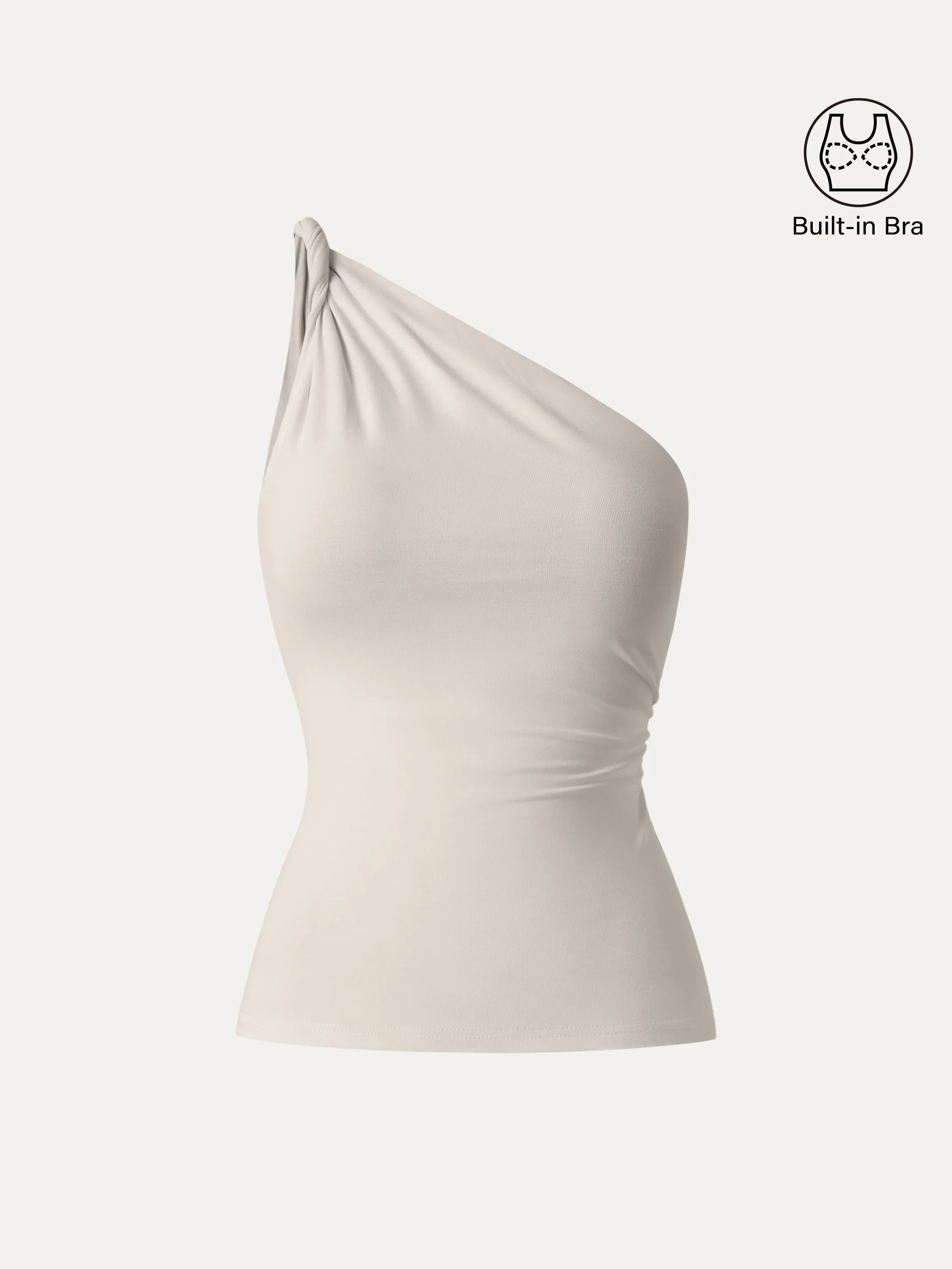 One Shoulder Twisted Bra Tank - Image 19