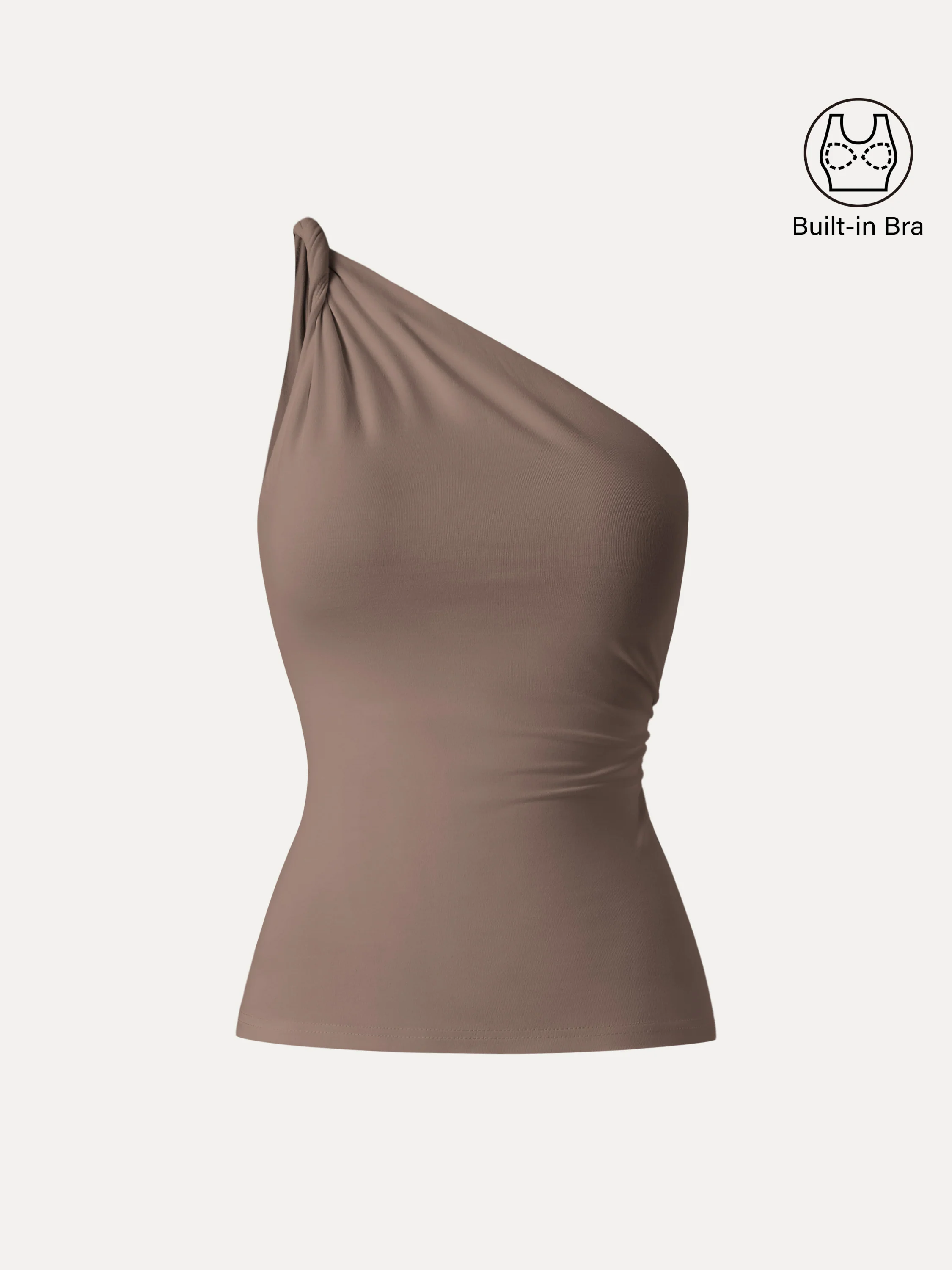 One Shoulder Twisted Bra Tank - Image 20