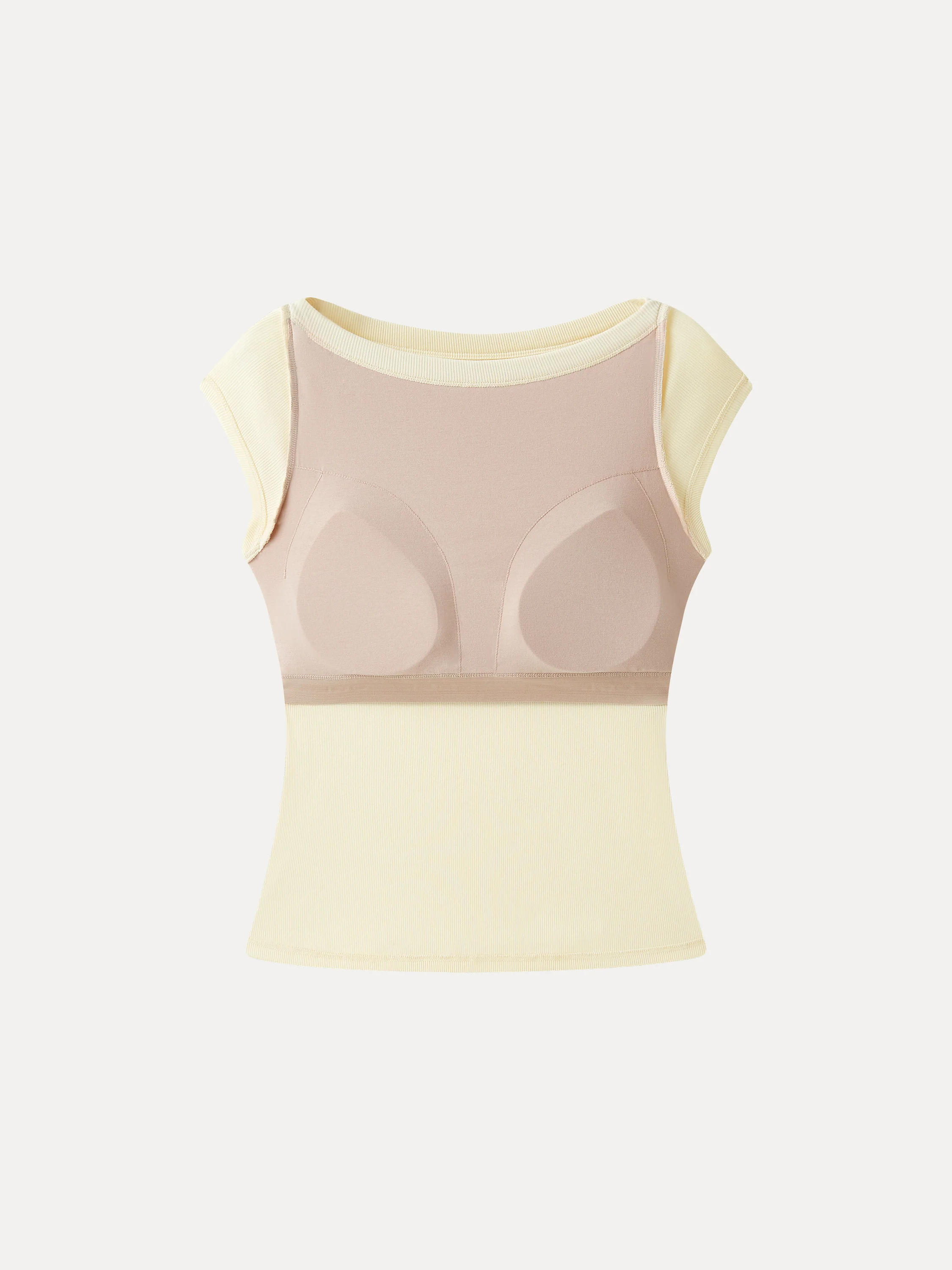 Plantive Boatneck Cap Sleeve Bra Top - Image 12
