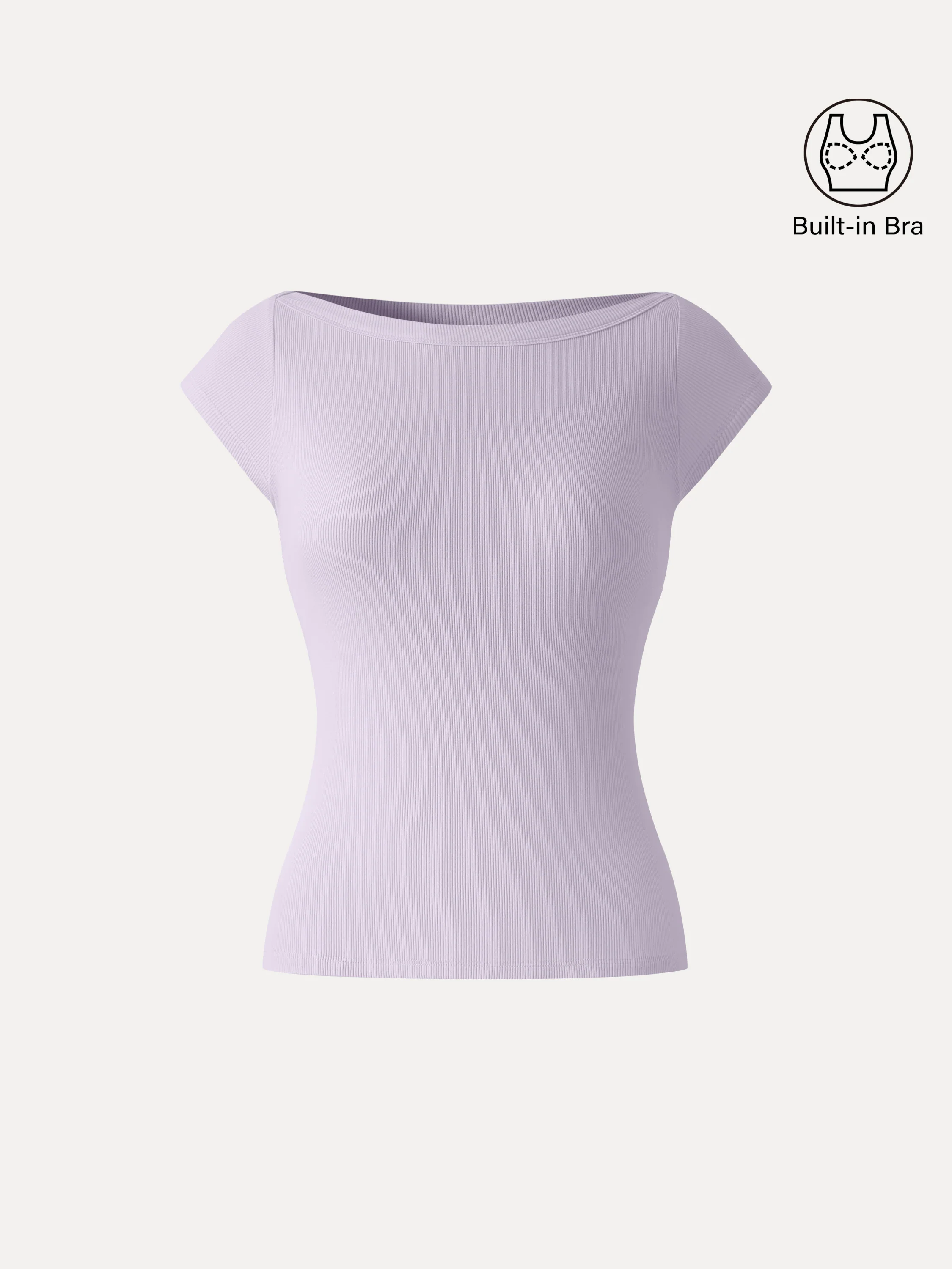 Plantive Boatneck Cap Sleeve Bra Top - Image 4