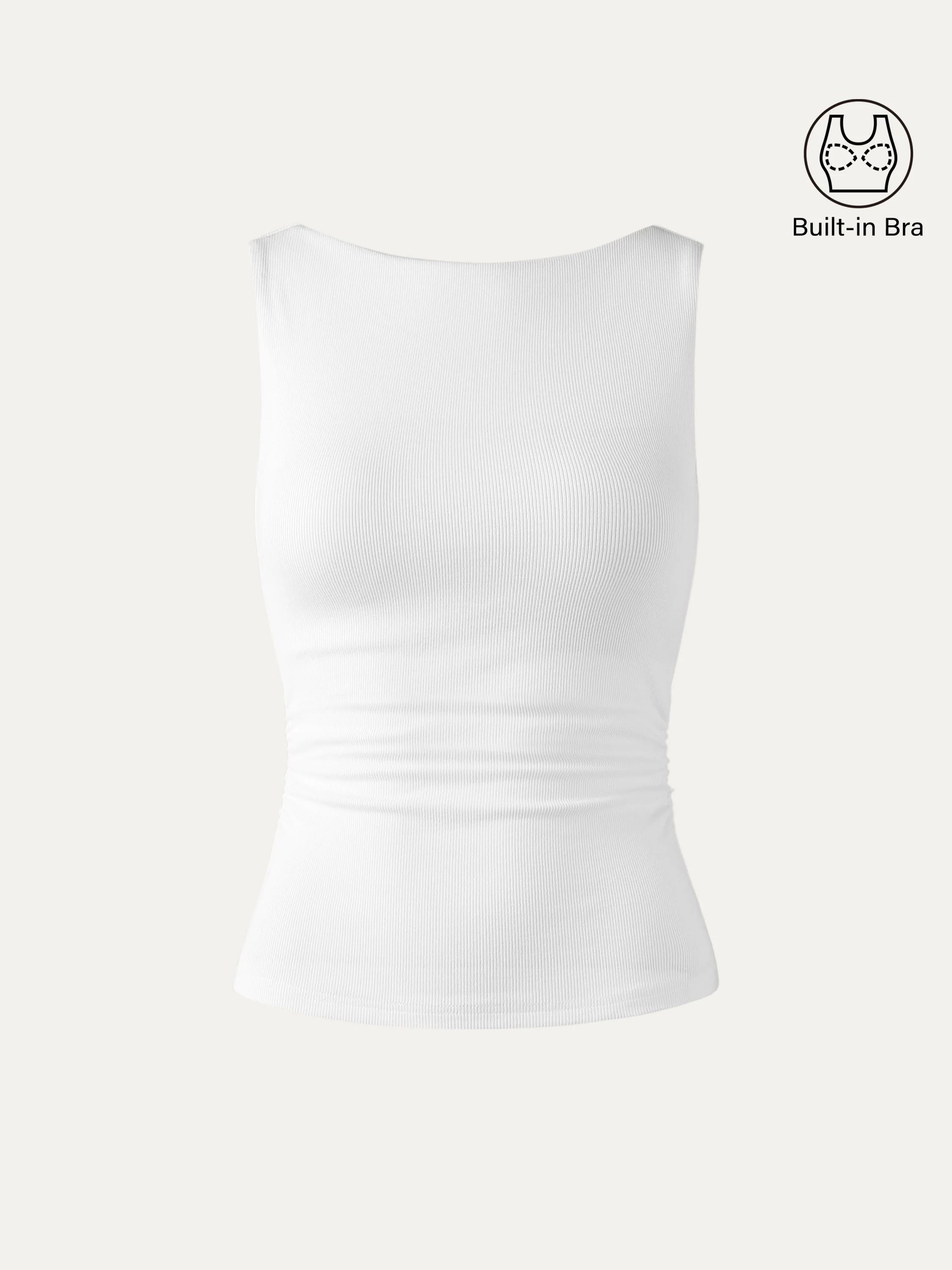 Elastic Open Back Bra Tank - Image 10