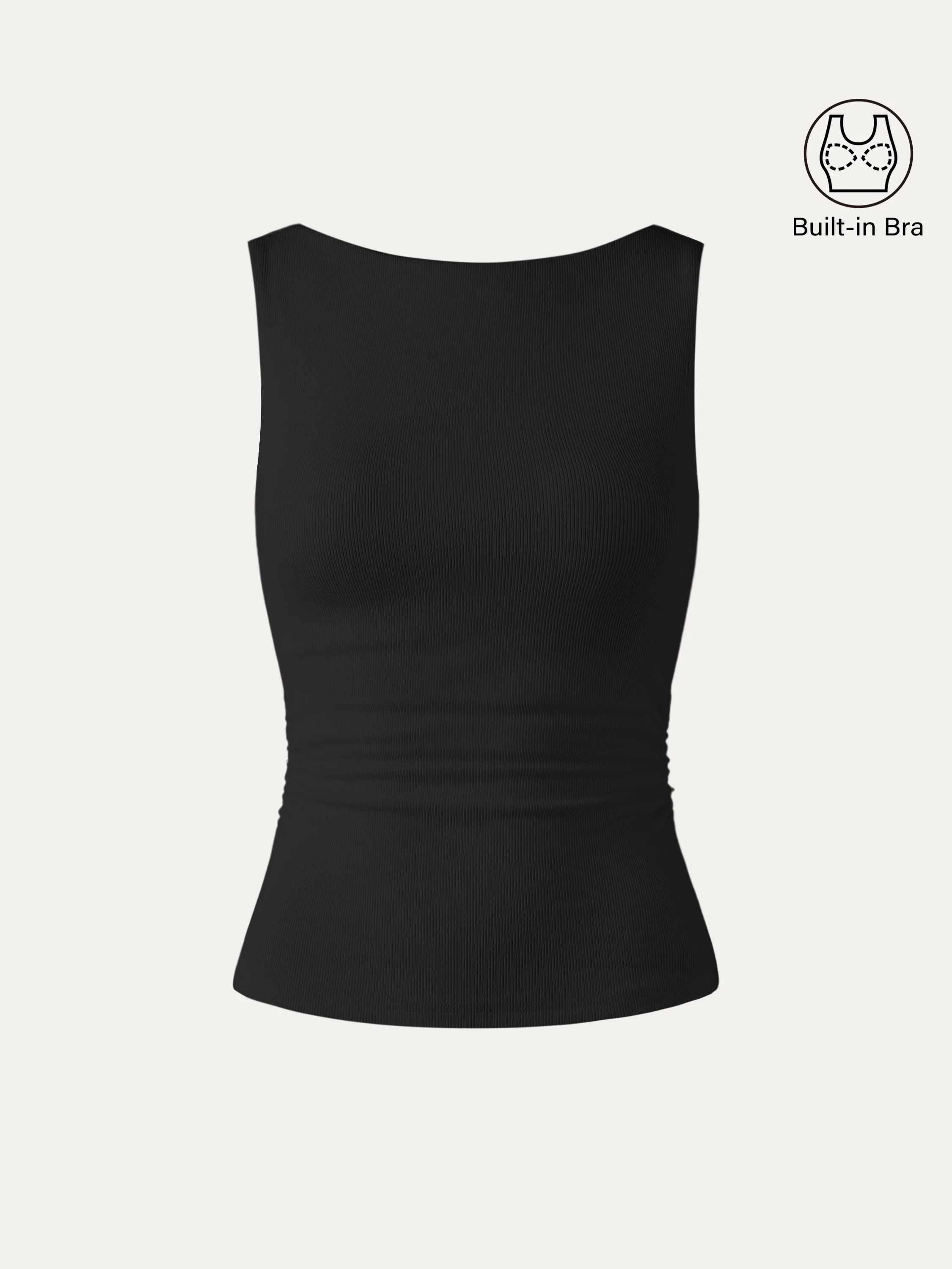 Elastic Open Back Bra Tank - Image 11