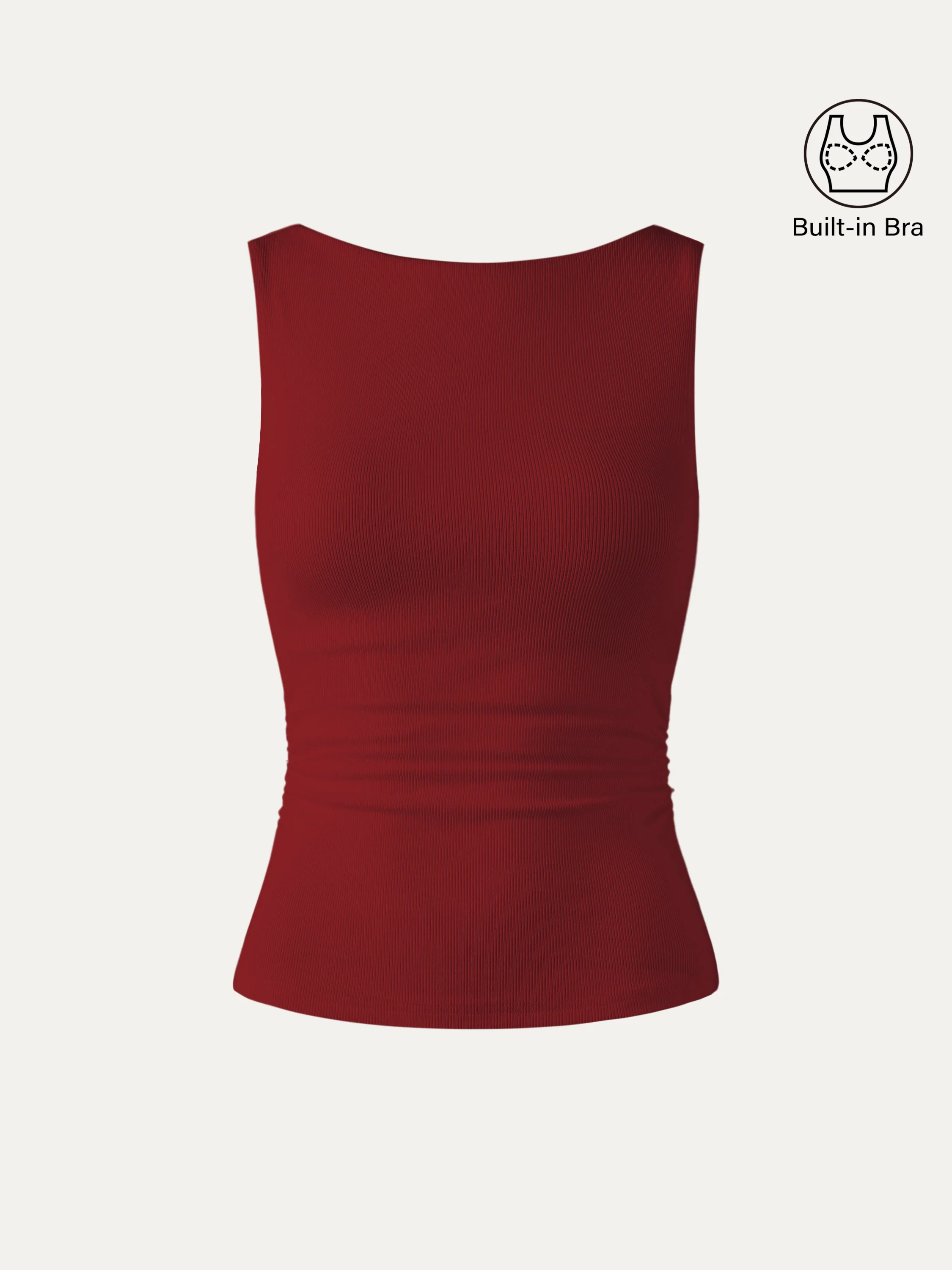 Elastic Open Back Bra Tank - Image 12