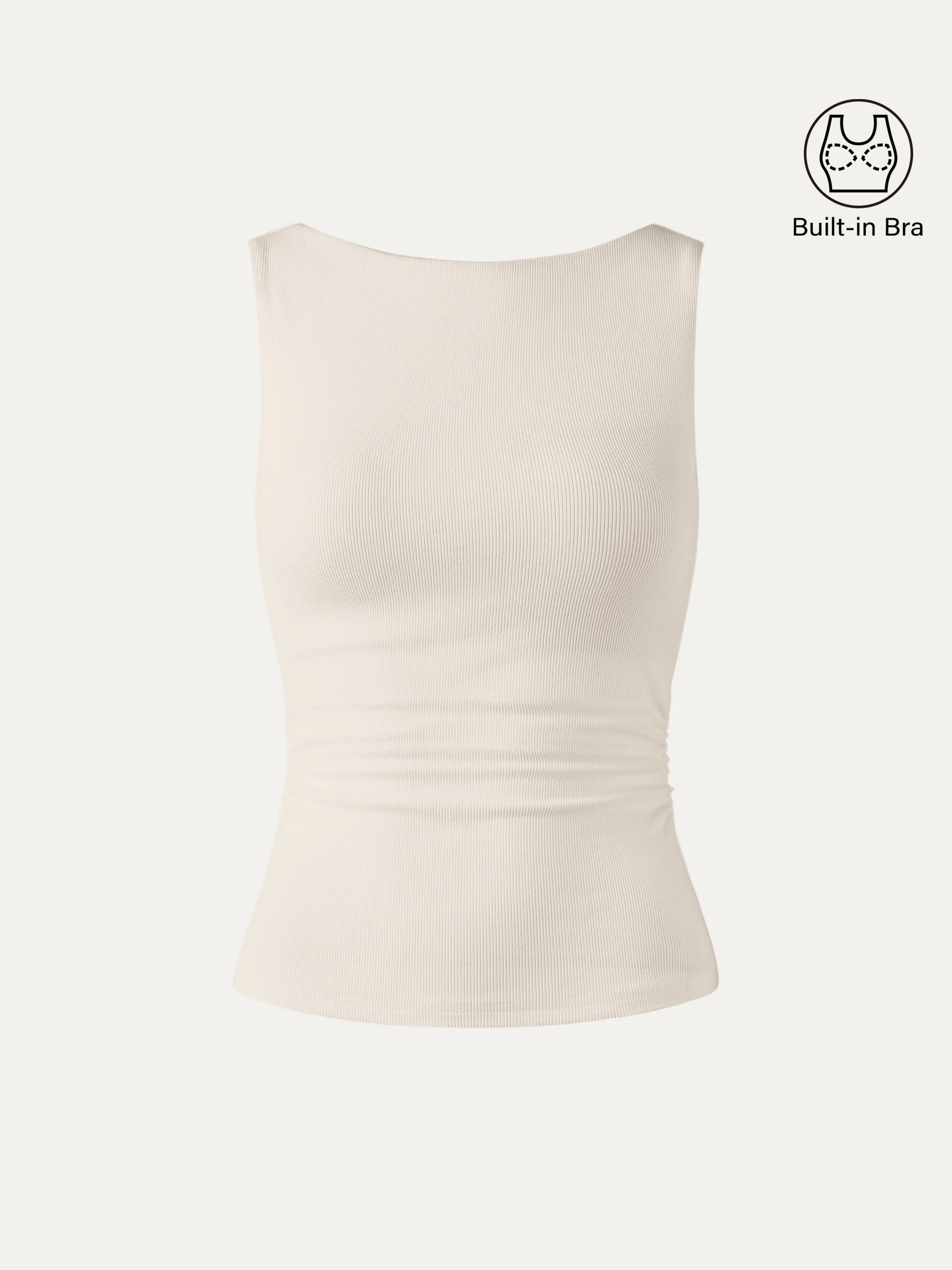 Elastic Open Back Bra Tank - Image 13