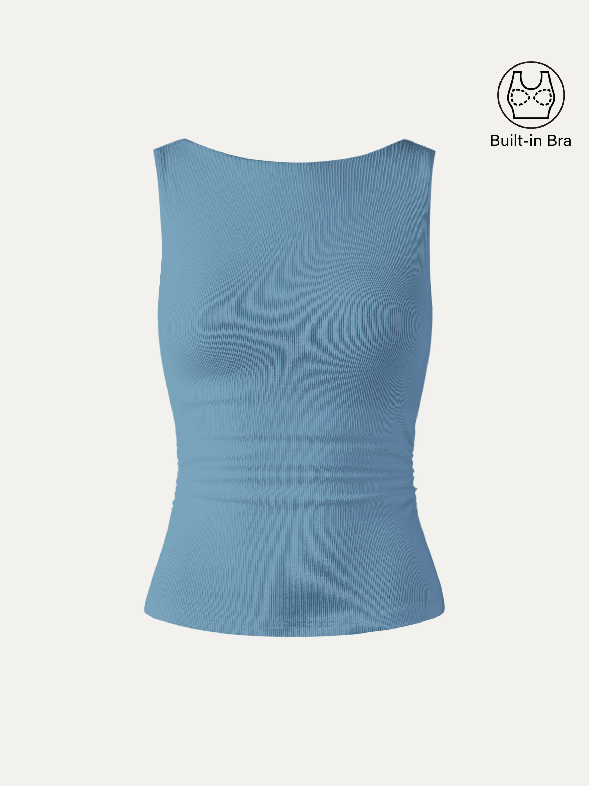 Elastic Open Back Bra Tank - Image 14