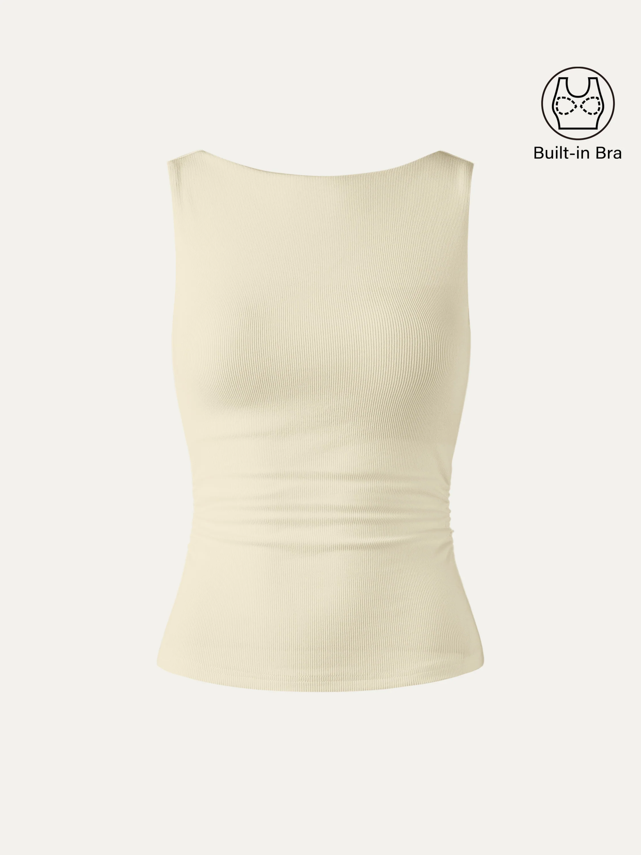 Elastic Open Back Bra Tank - Image 16