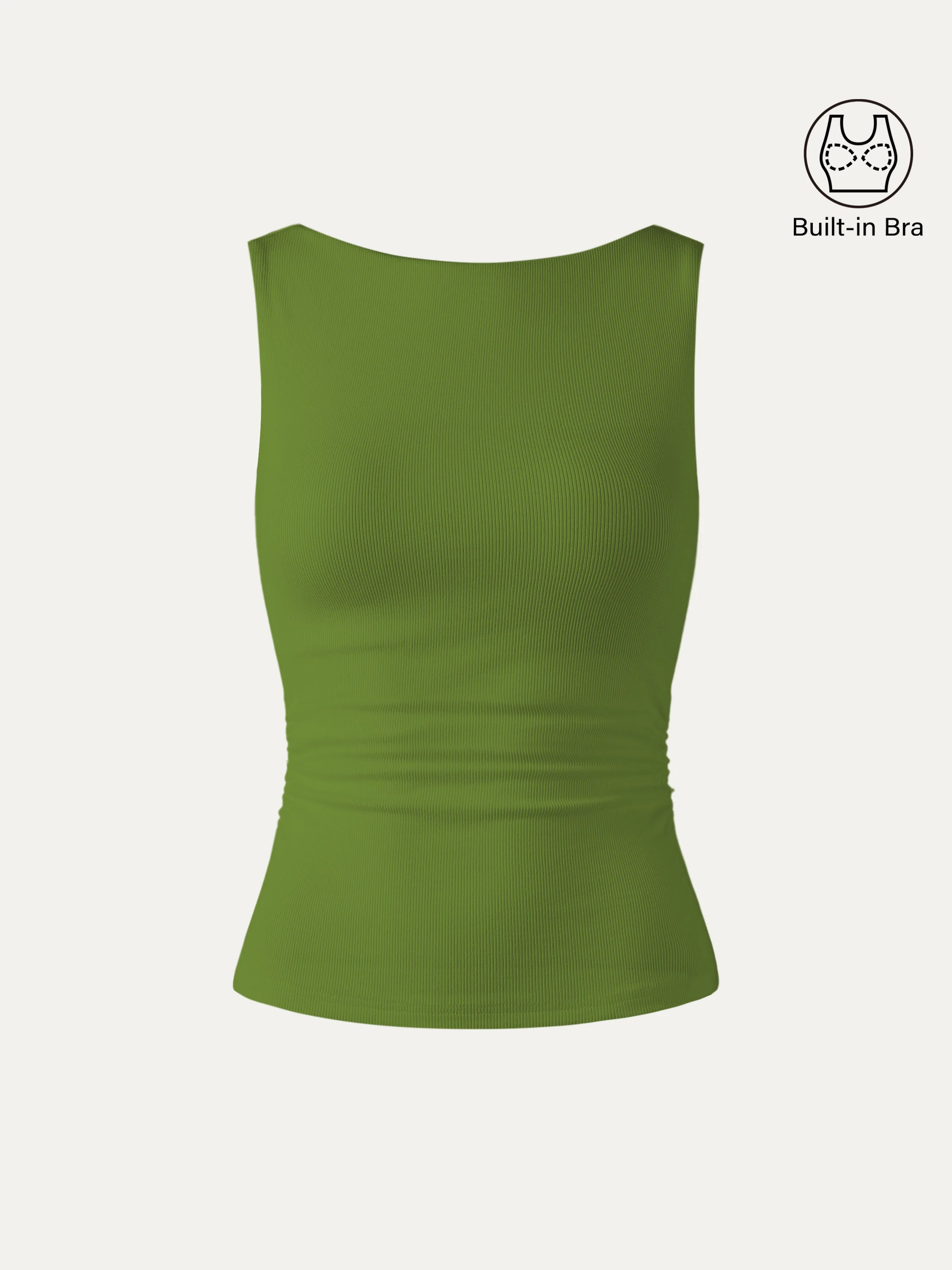 Elastic Open Back Bra Tank - Image 18