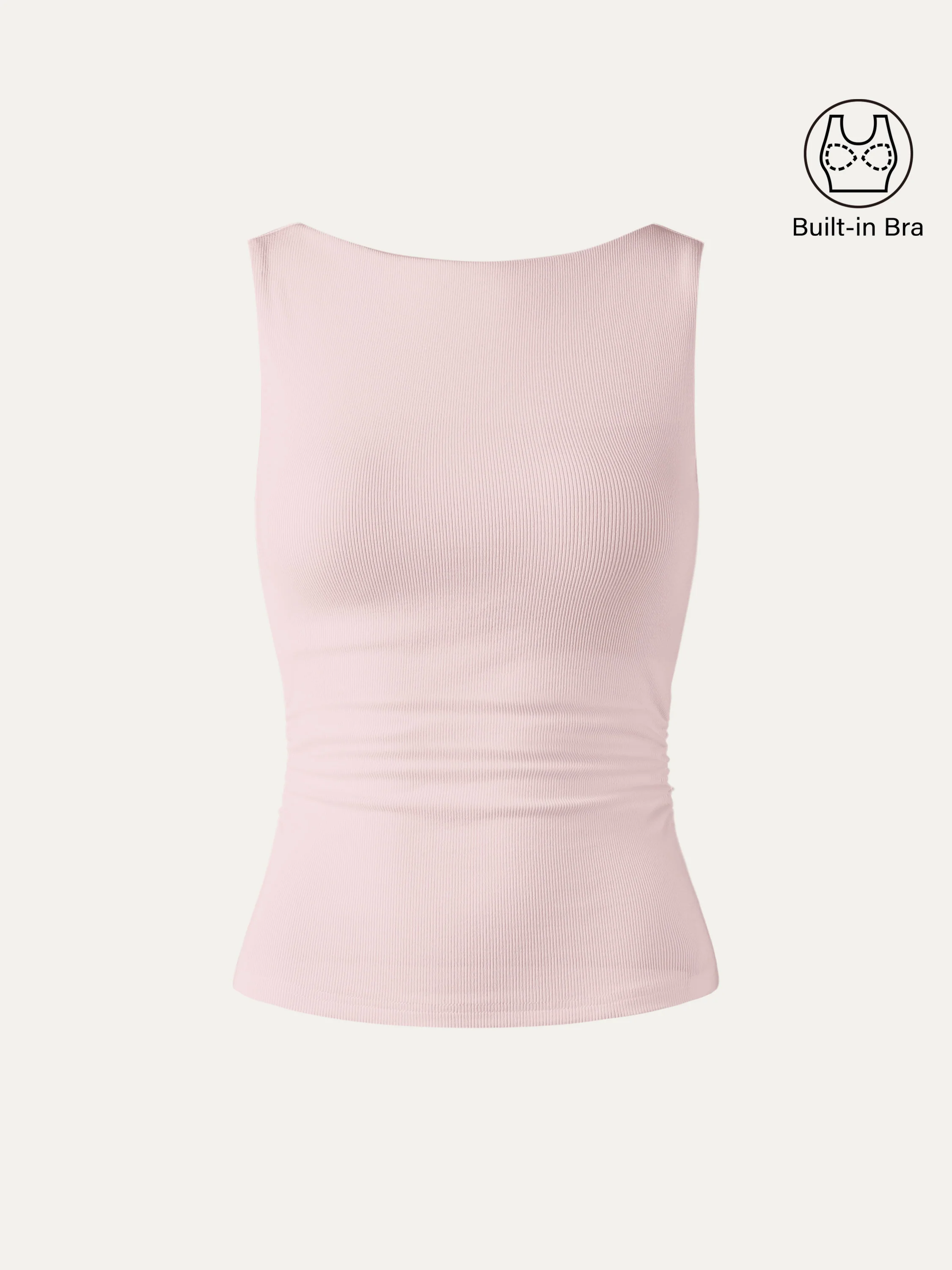 Elastic Open Back Bra Tank - Image 19