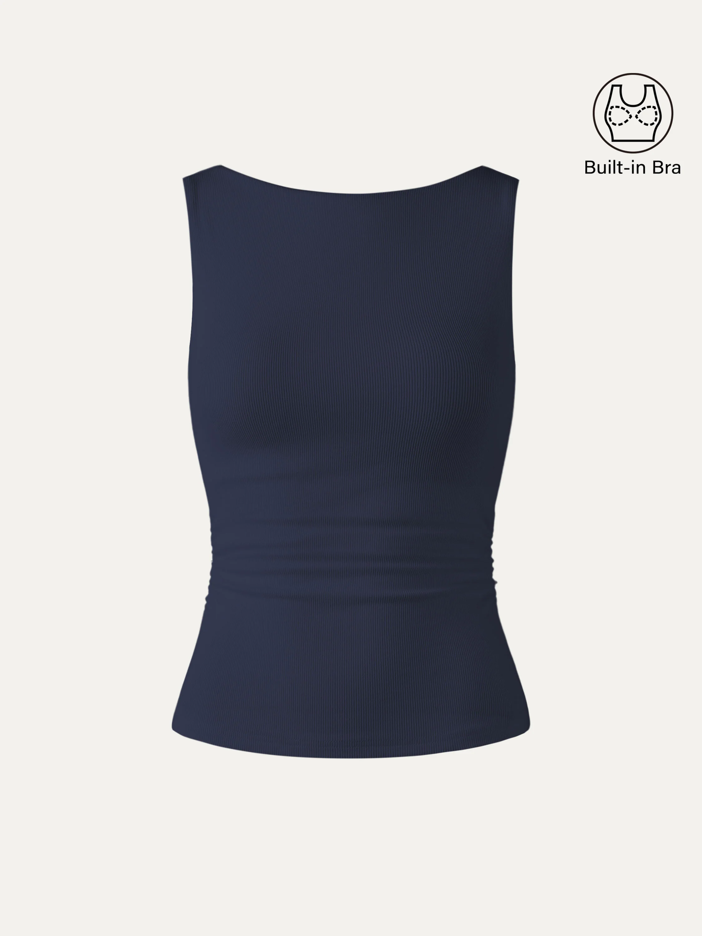 Elastic Open Back Bra Tank - Image 20