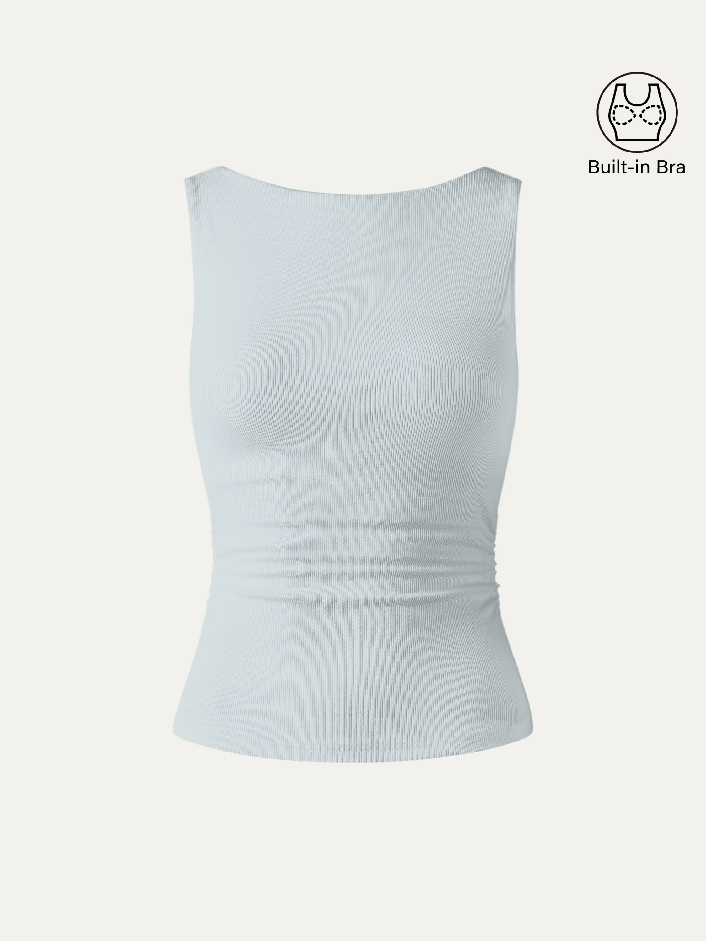 Elastic Open Back Bra Tank - Image 21