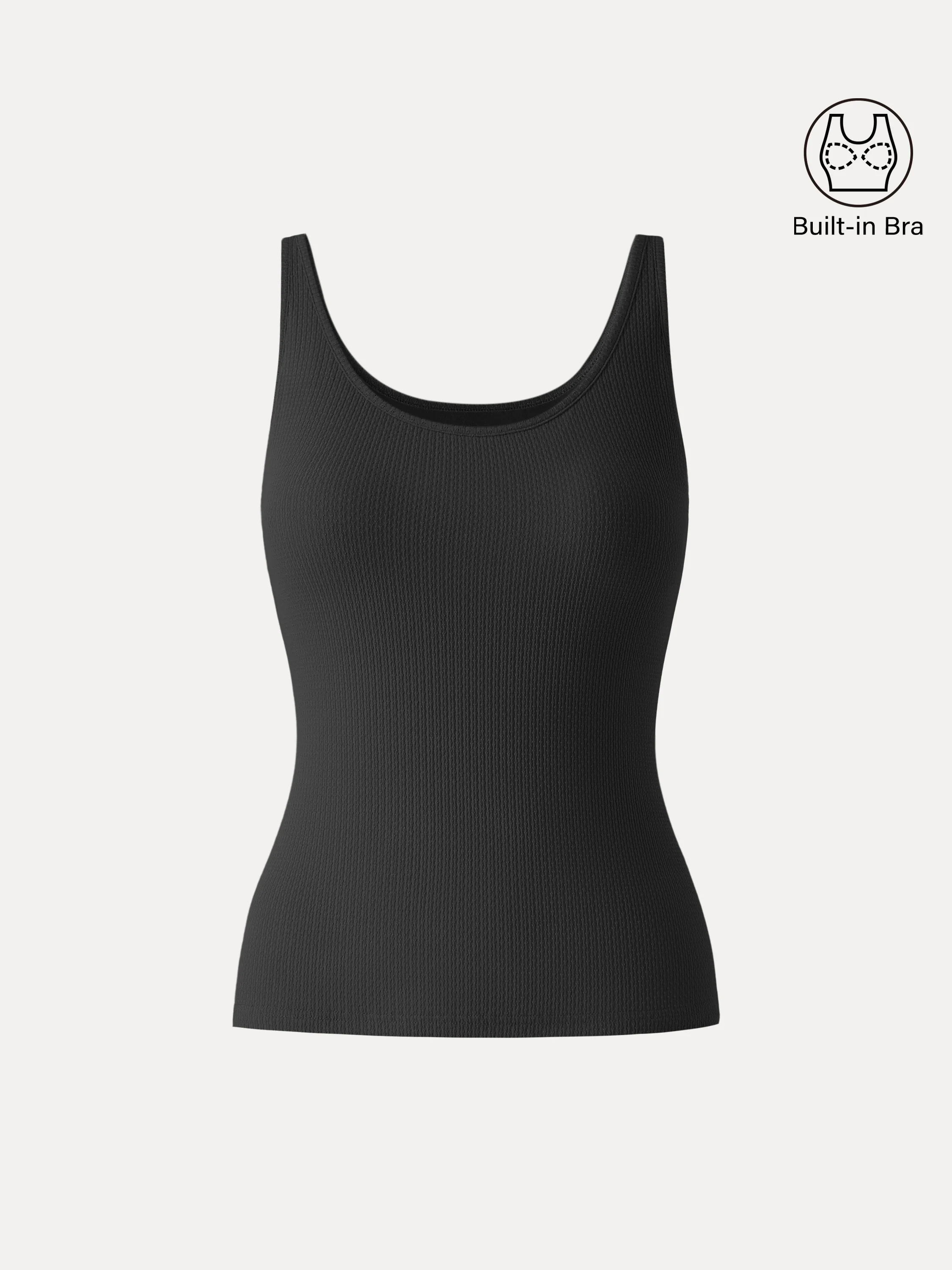 Pointelle Essential U-Neck Bra Tank - Image 10