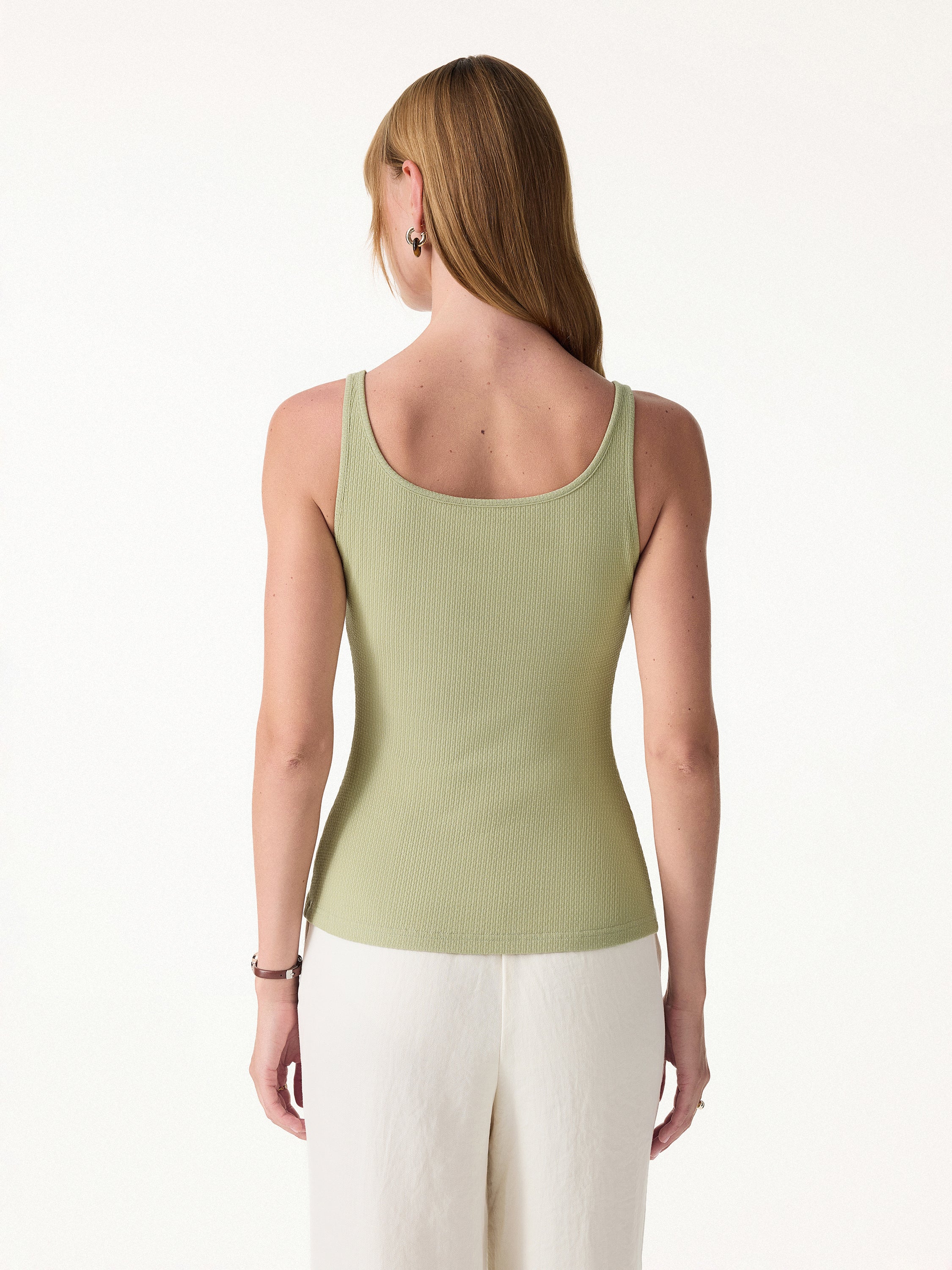 Pointelle Essential U-Neck Bra Tank - Image 6
