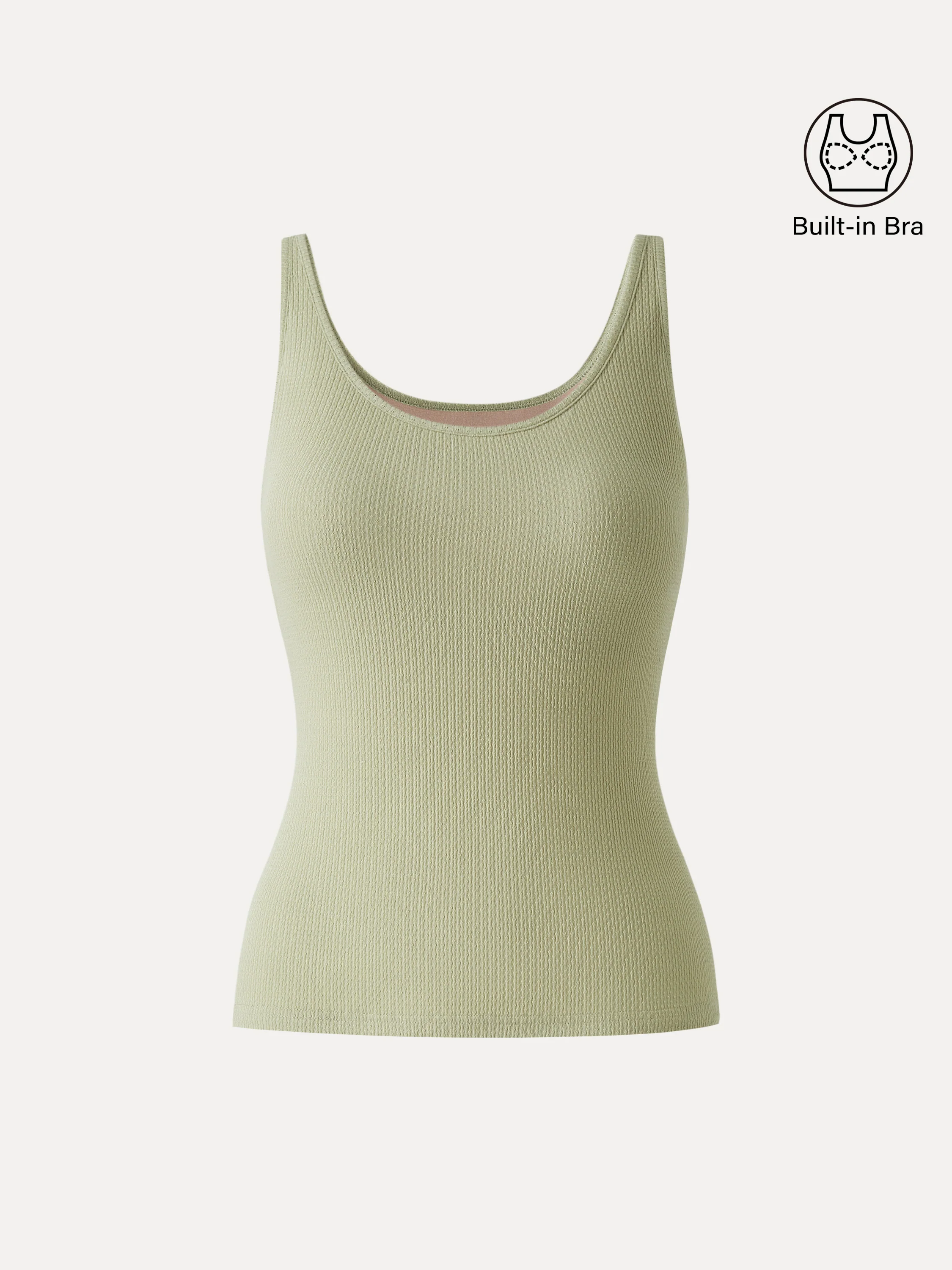 Pointelle Essential U-Neck Bra Tank - Image 9