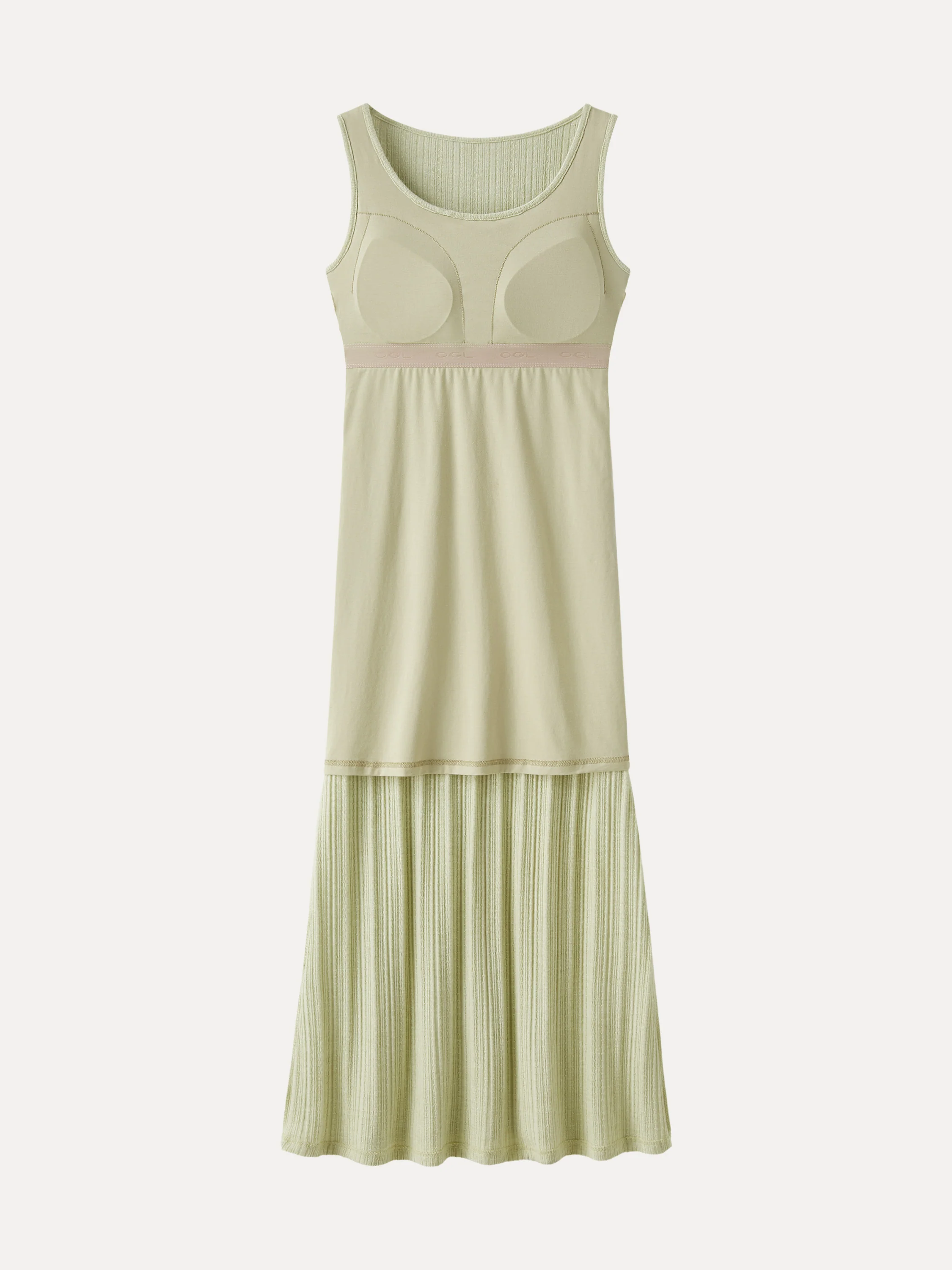 Pointelle U-Neck Maxi Bra Dress - Image 9