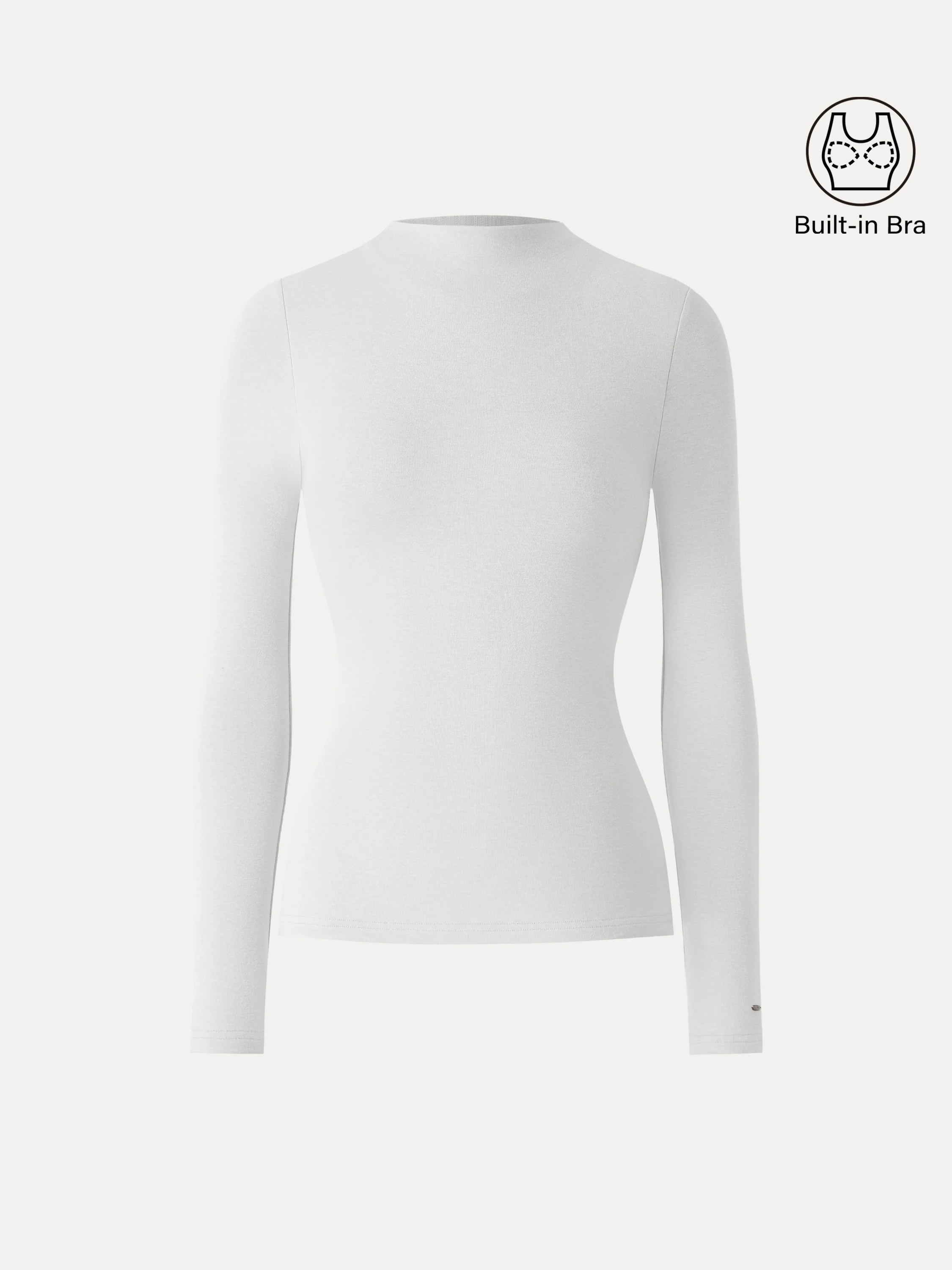 ProWarm Mockneck Long Sleeve Bra Top - Image 11