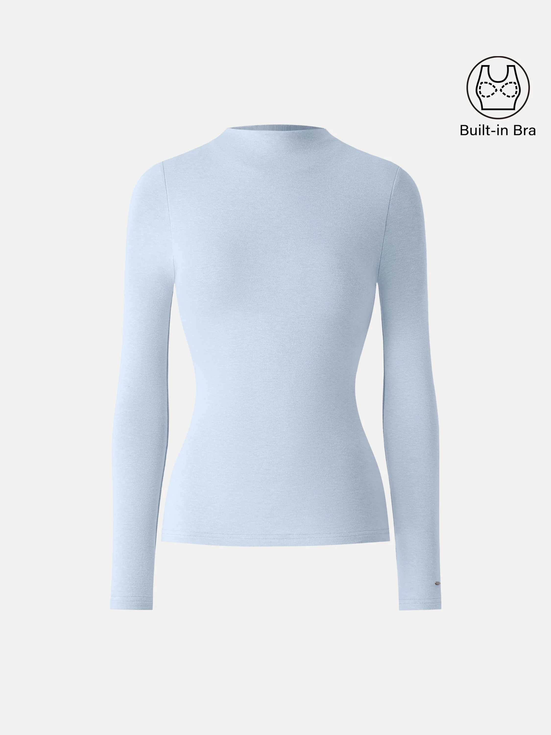 ProWarm Mockneck Long Sleeve Bra Top - Image 12