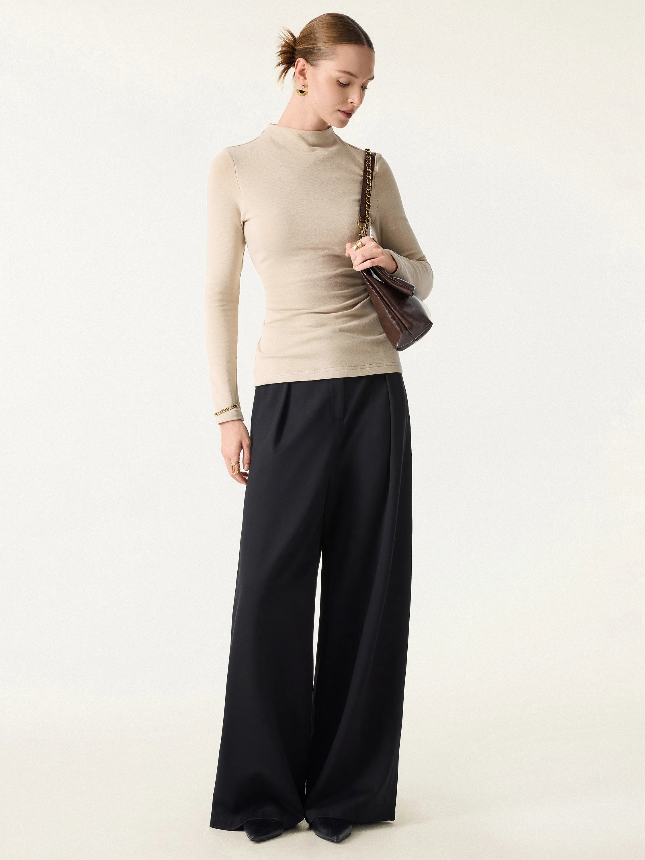 ProWarm Mockneck Long Sleeve Bra Top - Image 3