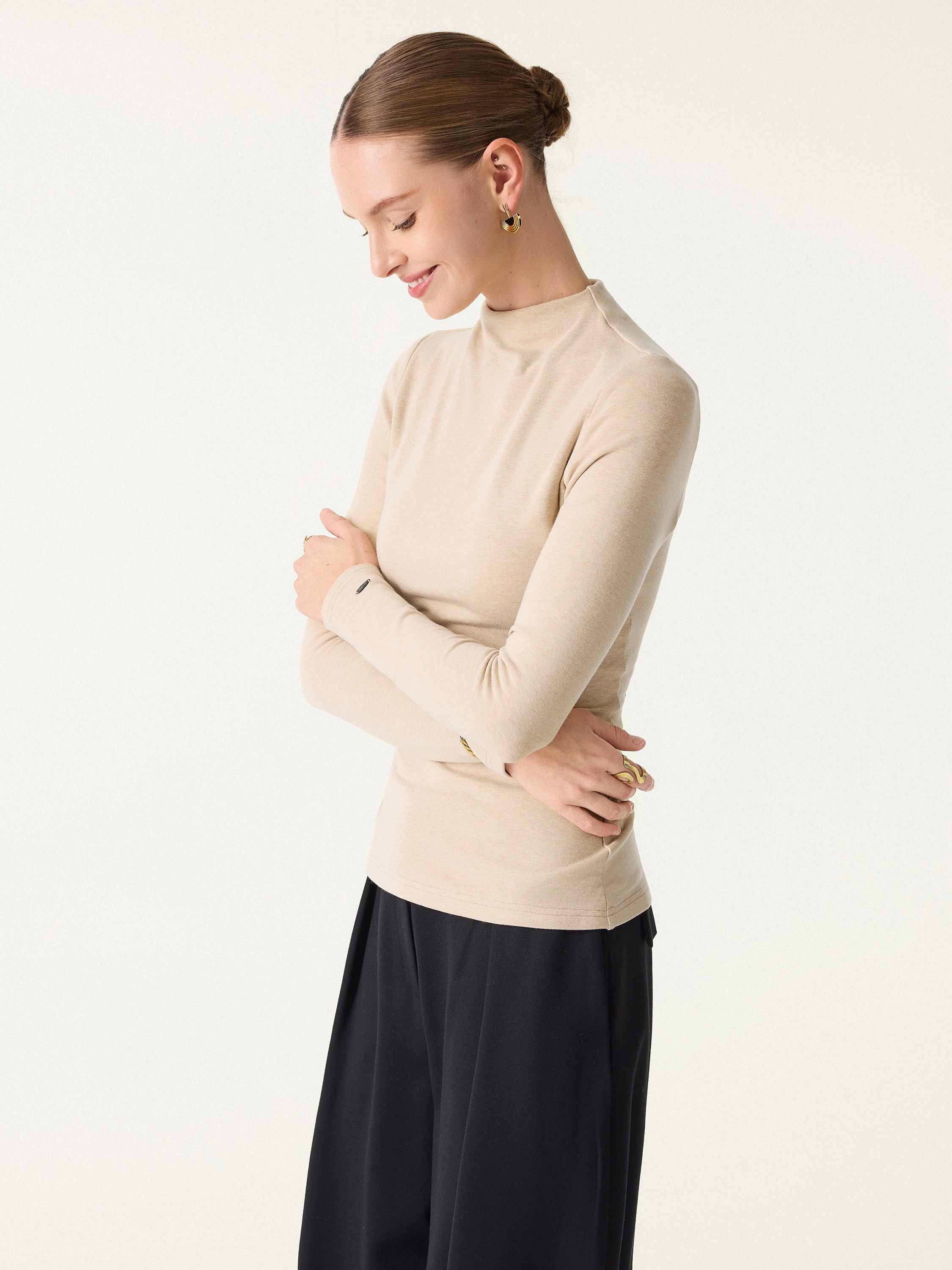 ProWarm Mockneck Long Sleeve Bra Top - Image 6