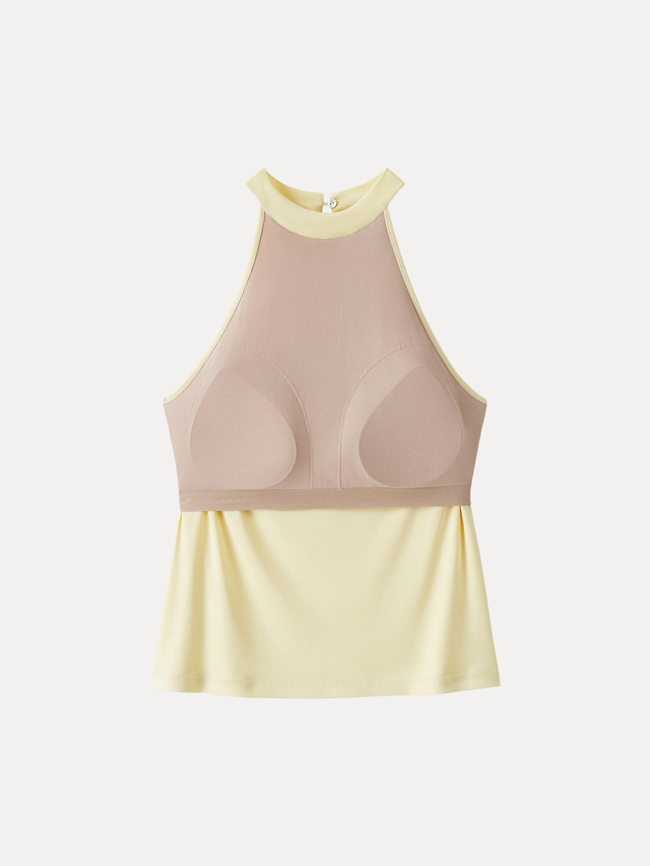 Sandwashed Halter Neck Tucked Bra Tank - Image 8