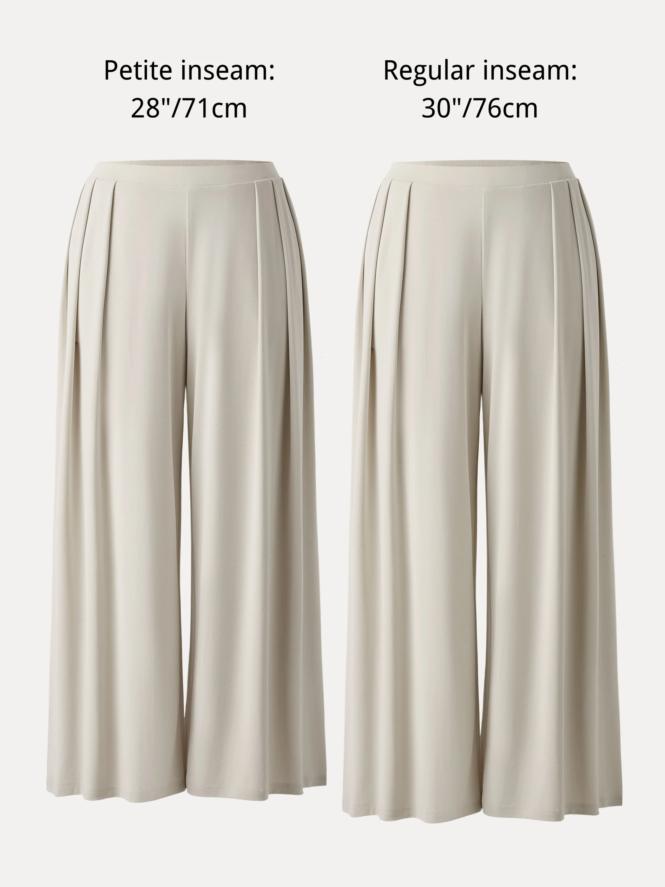 Sandwashed Mid Rise Pleated Wide Leg Palazzo Pants with Pockets - Image 14