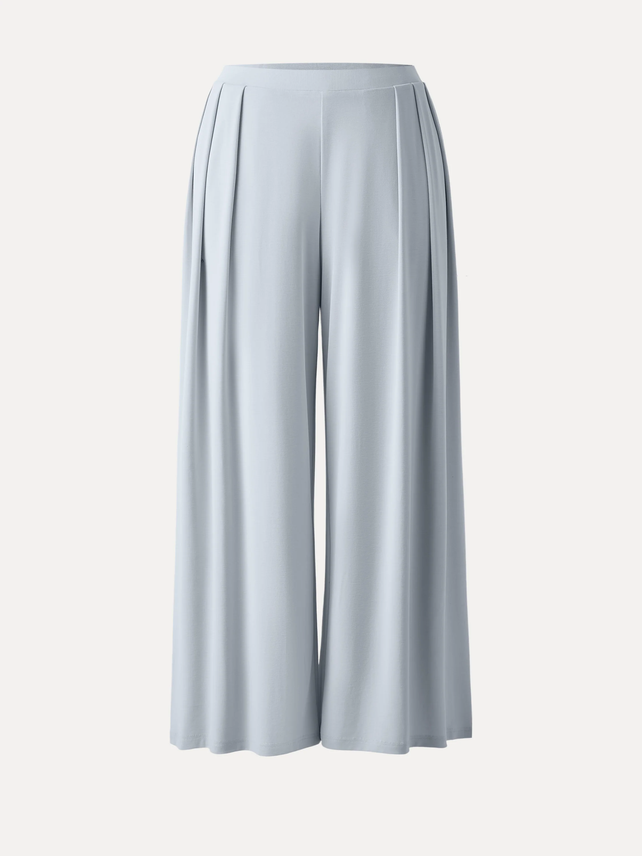 Sandwashed Mid Rise Pleated Wide Leg Palazzo Pants with Pockets - Image 17