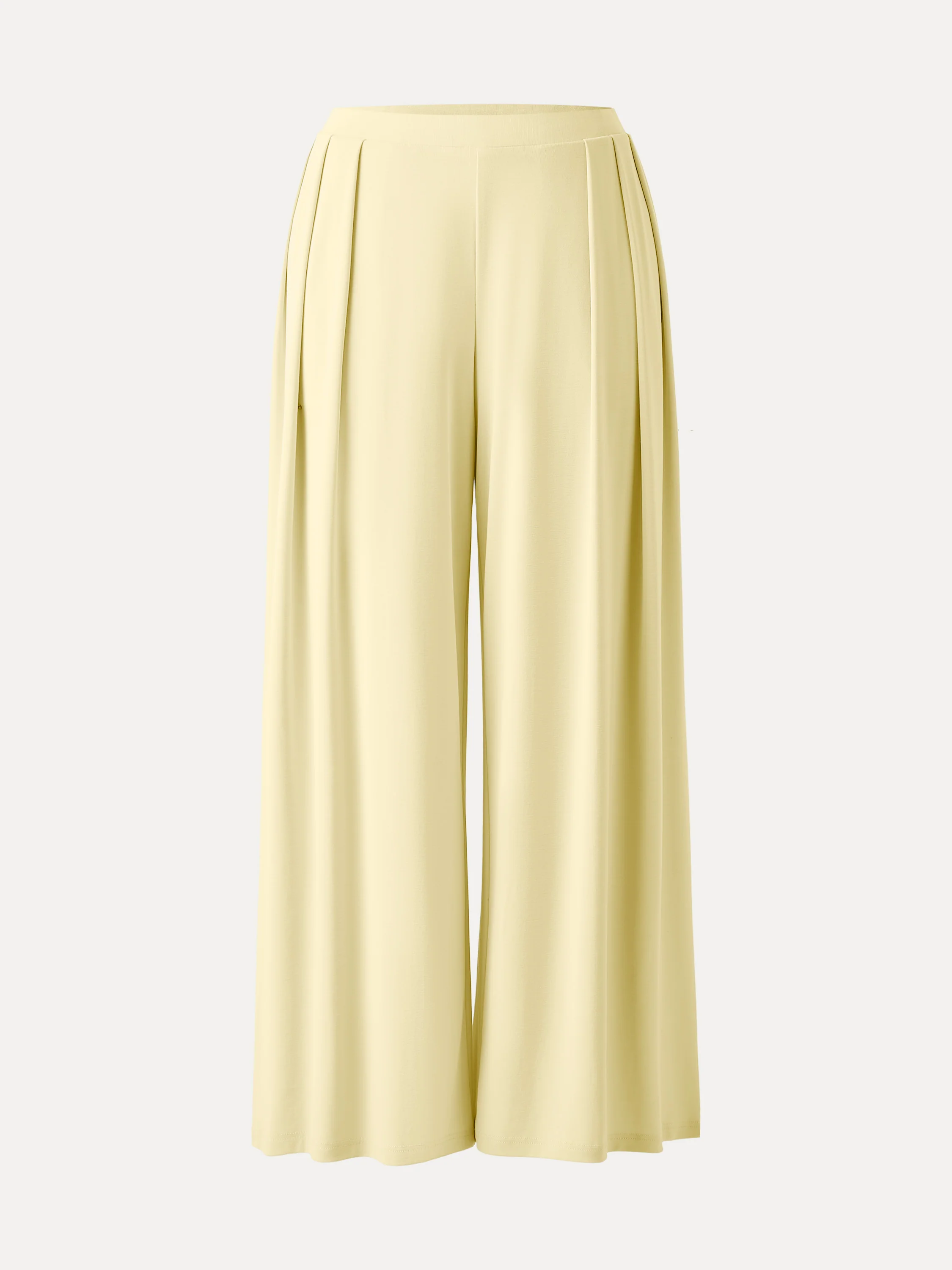 Sandwashed Mid Rise Pleated Wide Leg Palazzo Pants with Pockets - Image 18