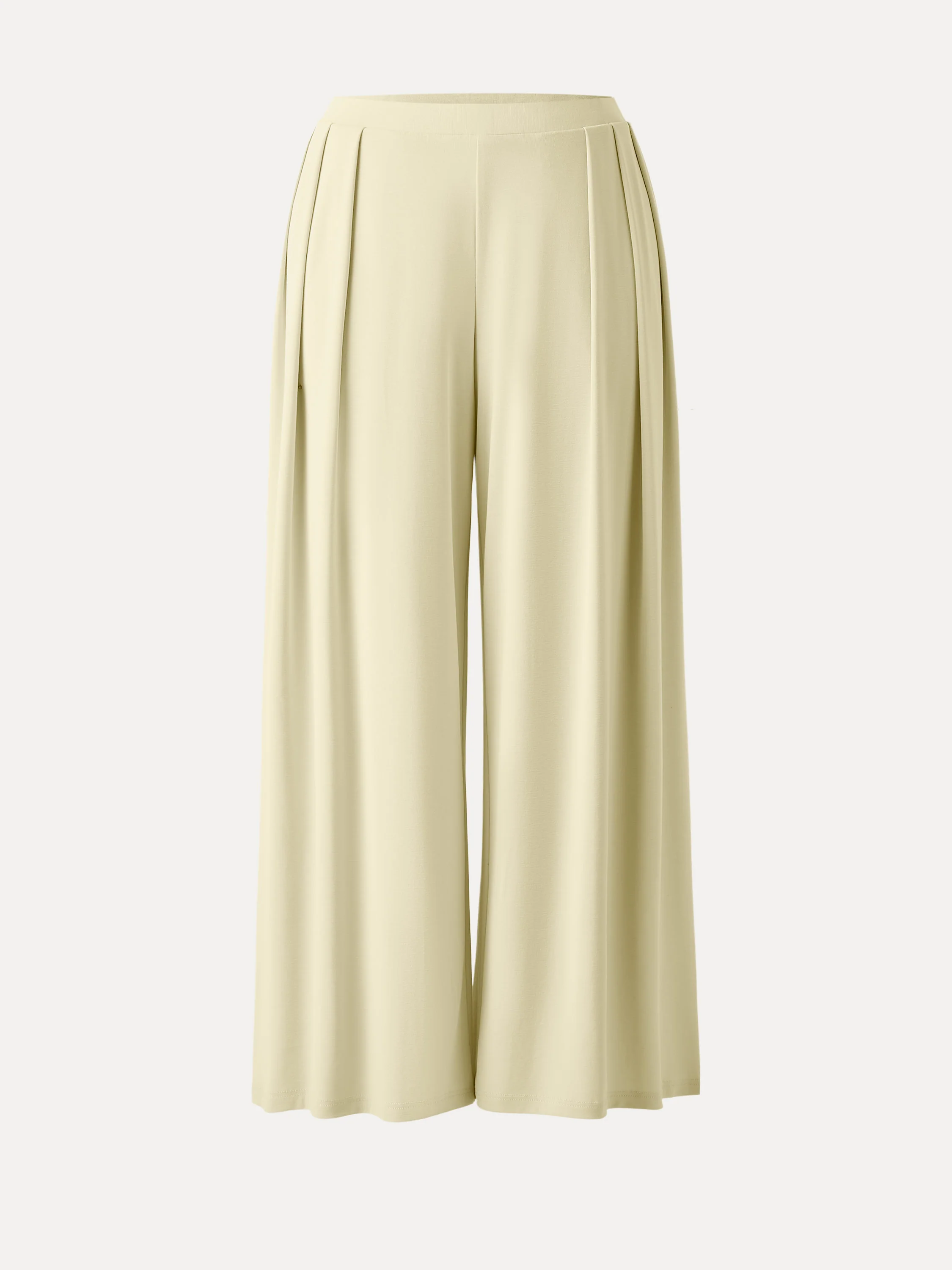 Sandwashed Mid Rise Pleated Wide Leg Palazzo Pants with Pockets - Image 19