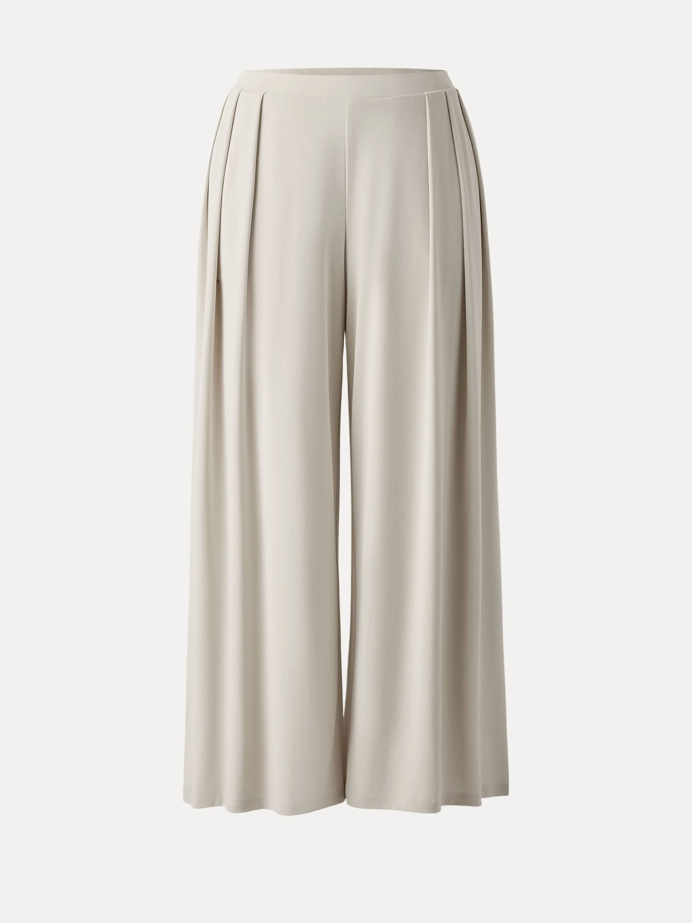 Sandwashed Mid Rise Pleated Wide Leg Palazzo Pants with Pockets - Image 6