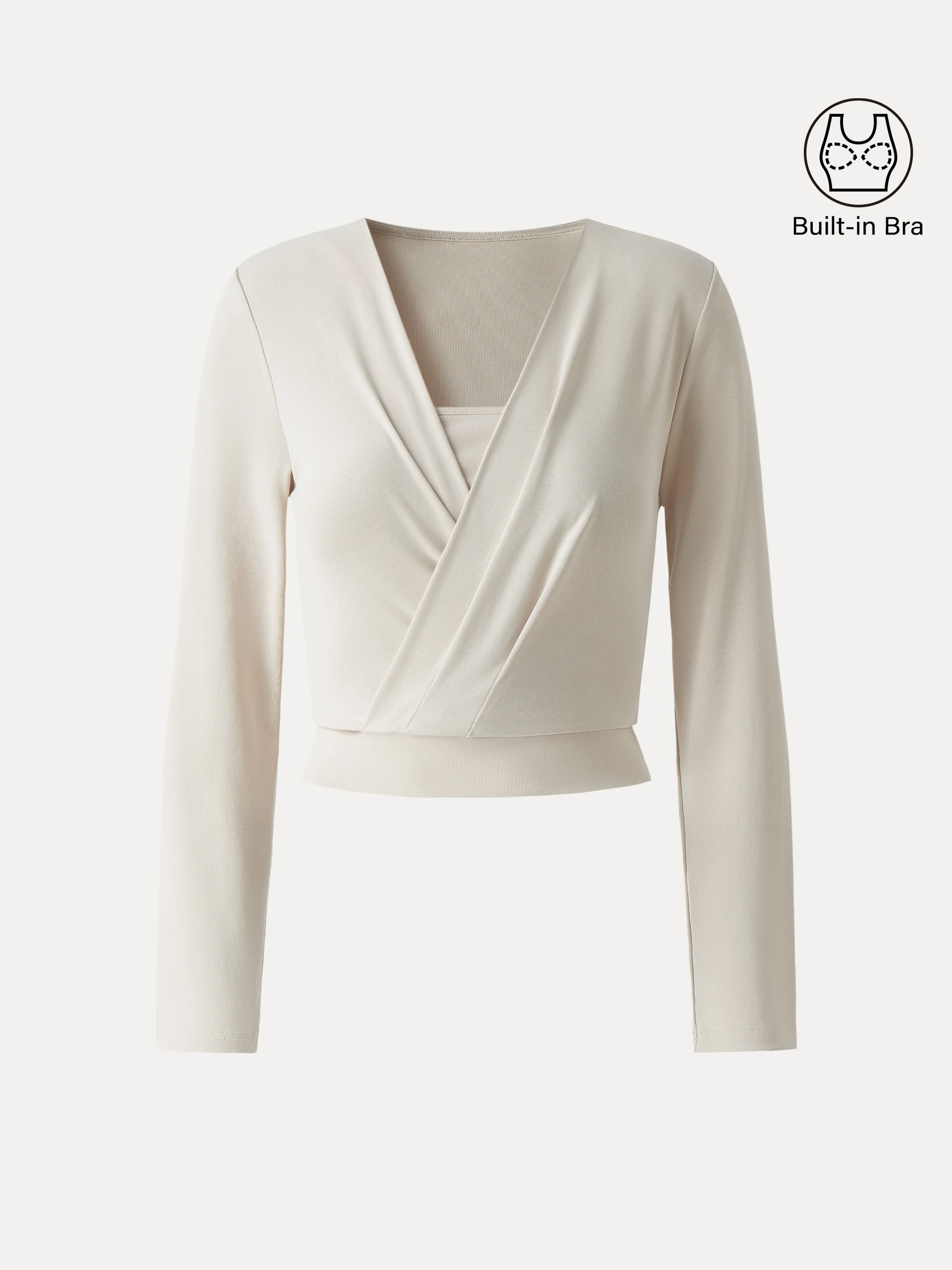 Sandwashed Modal 2-in-1 Wrap Bra Top - Image 12