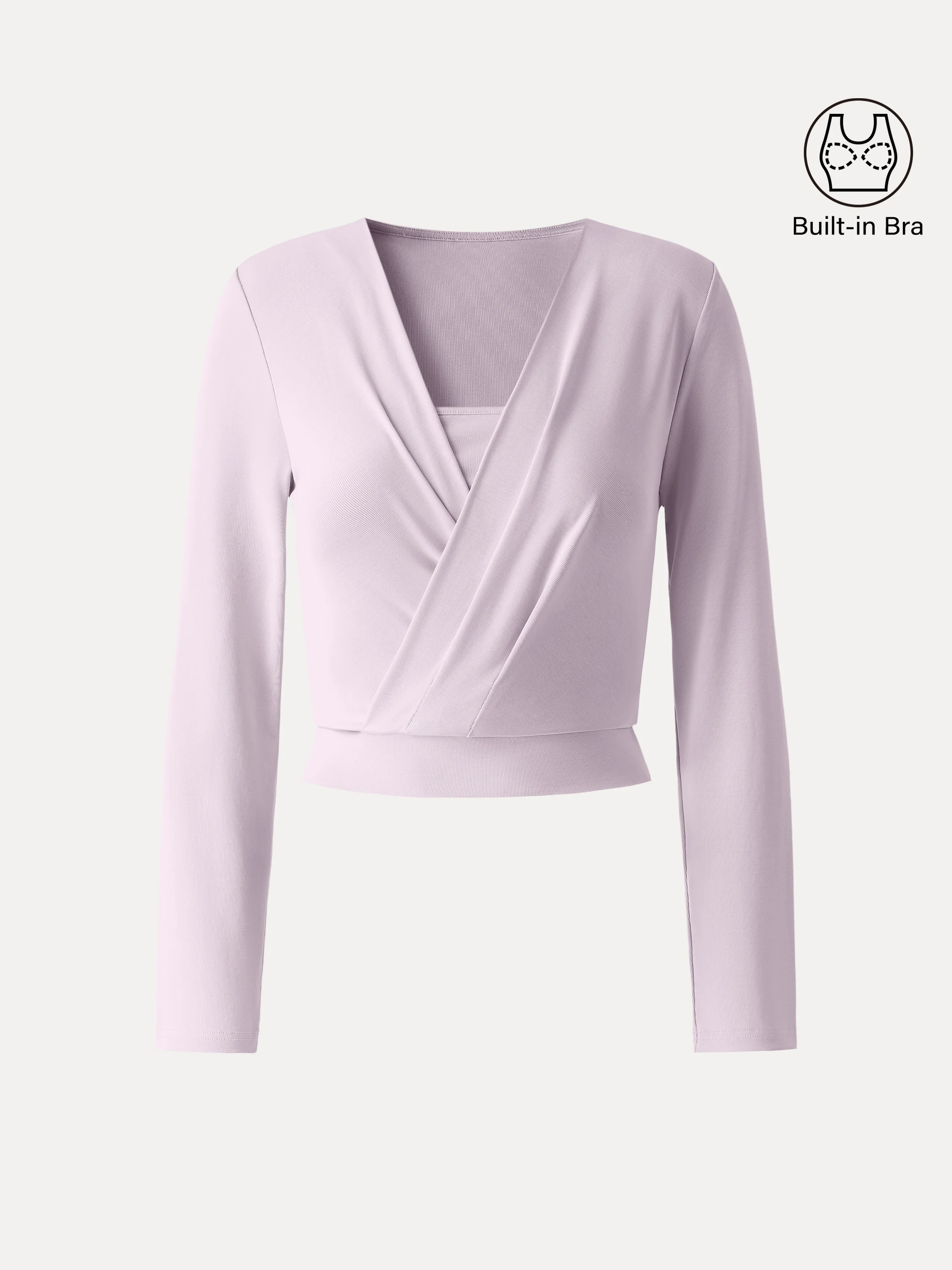 Sandwashed Modal 2-in-1 Wrap Bra Top - Image 13