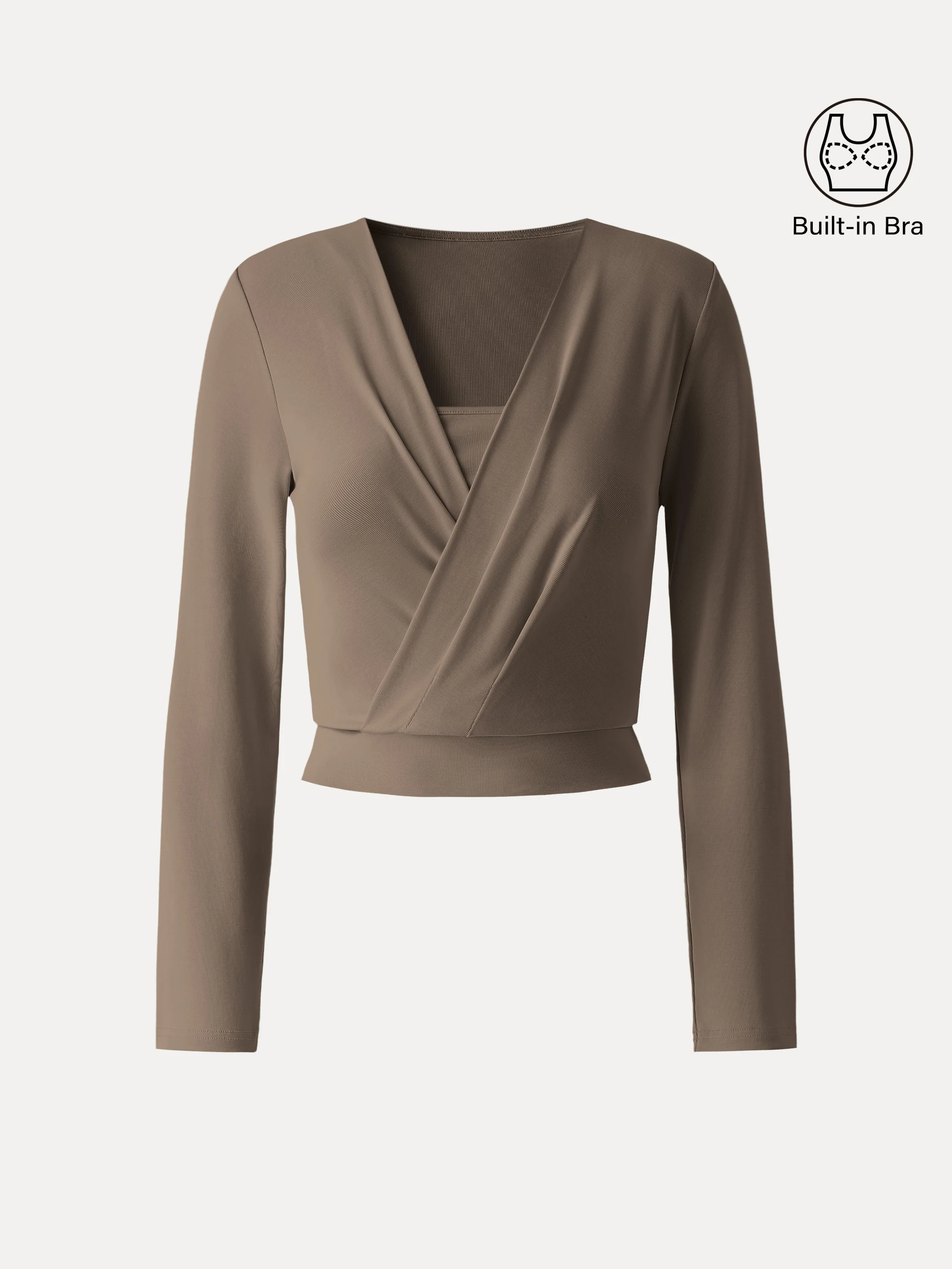 Sandwashed Modal 2-in-1 Wrap Bra Top - Image 14