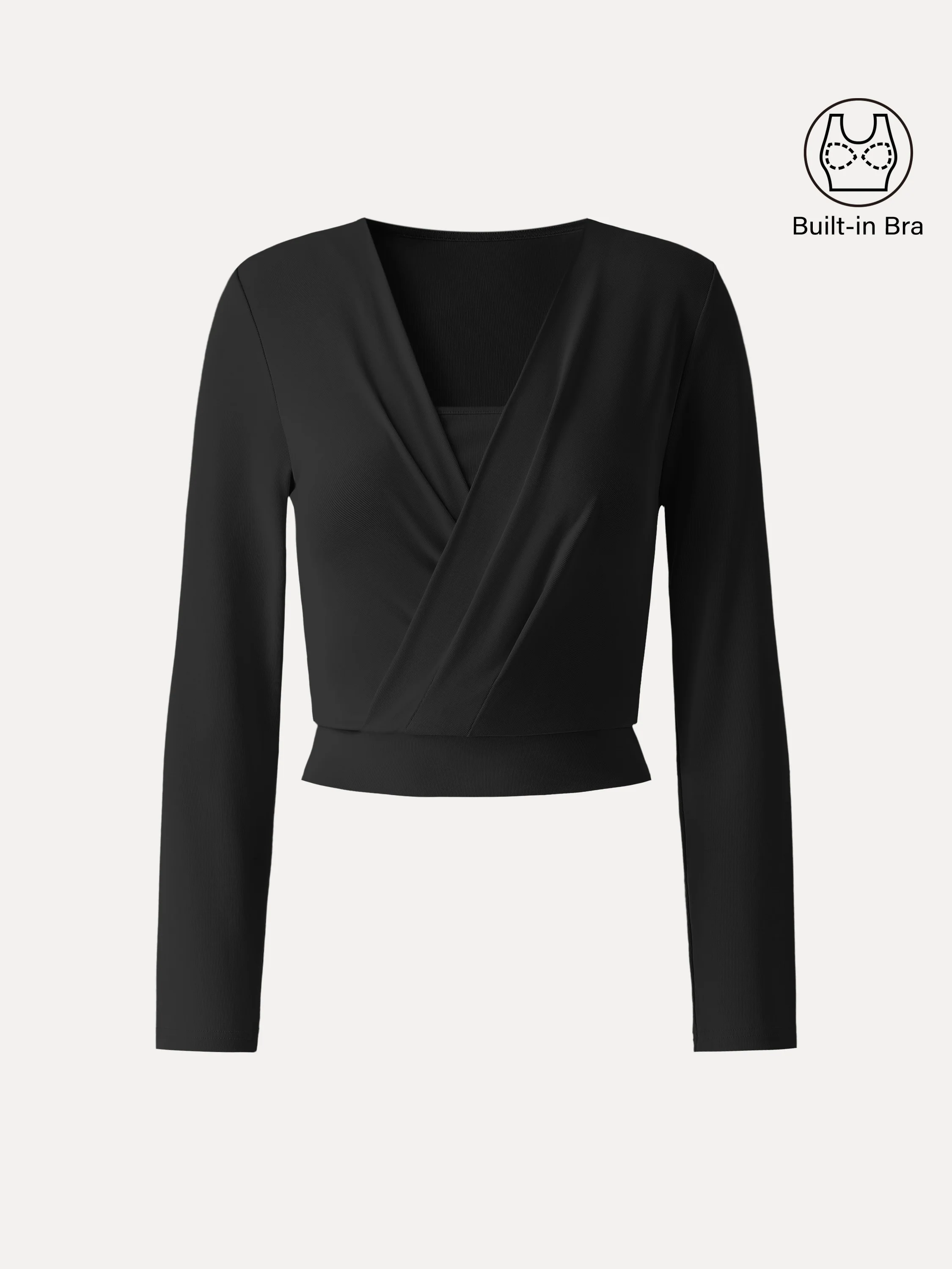 Sandwashed Modal 2-in-1 Wrap Bra Top - Image 15