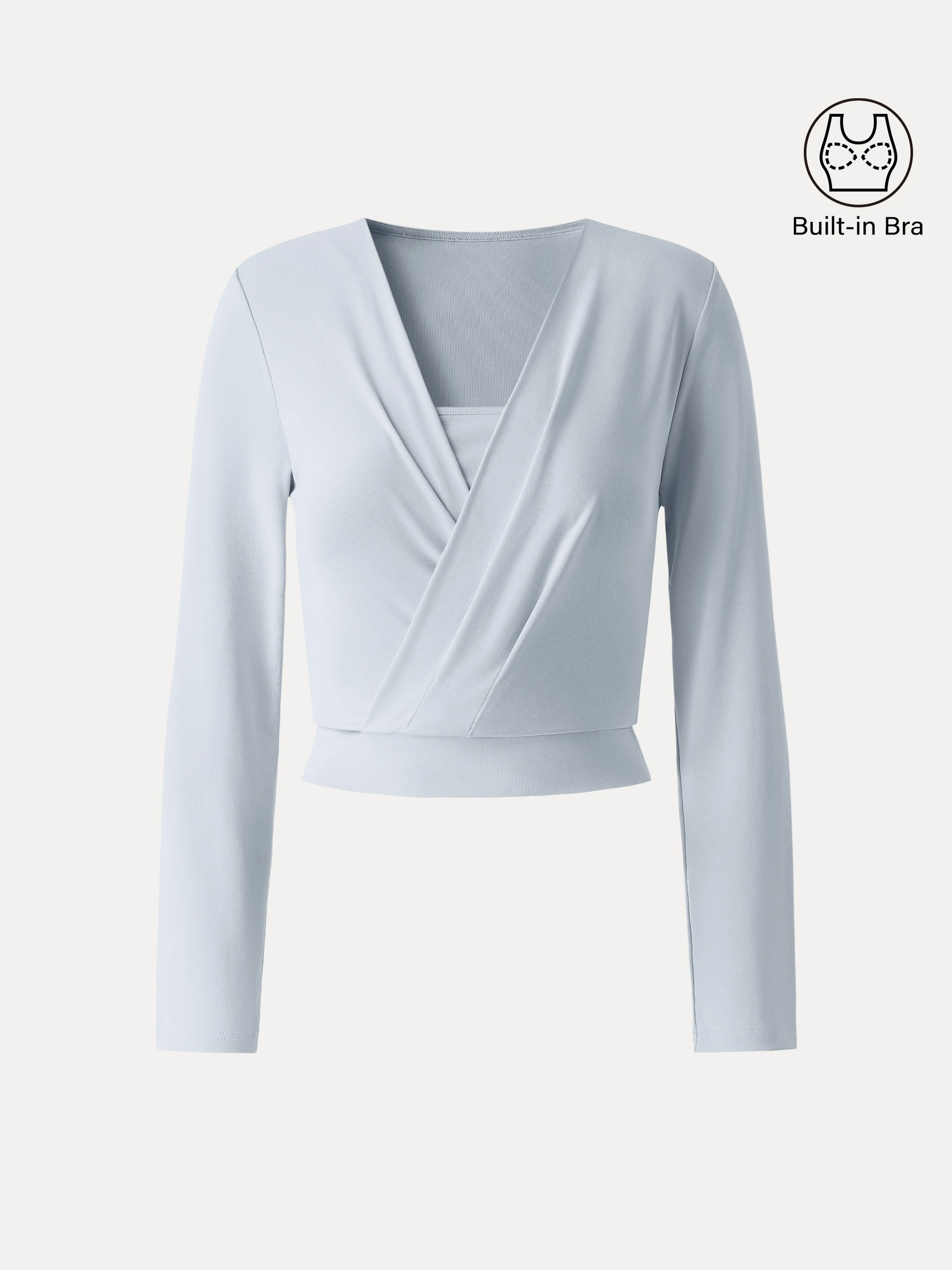 Sandwashed Modal 2-in-1 Wrap Bra Top - Image 9
