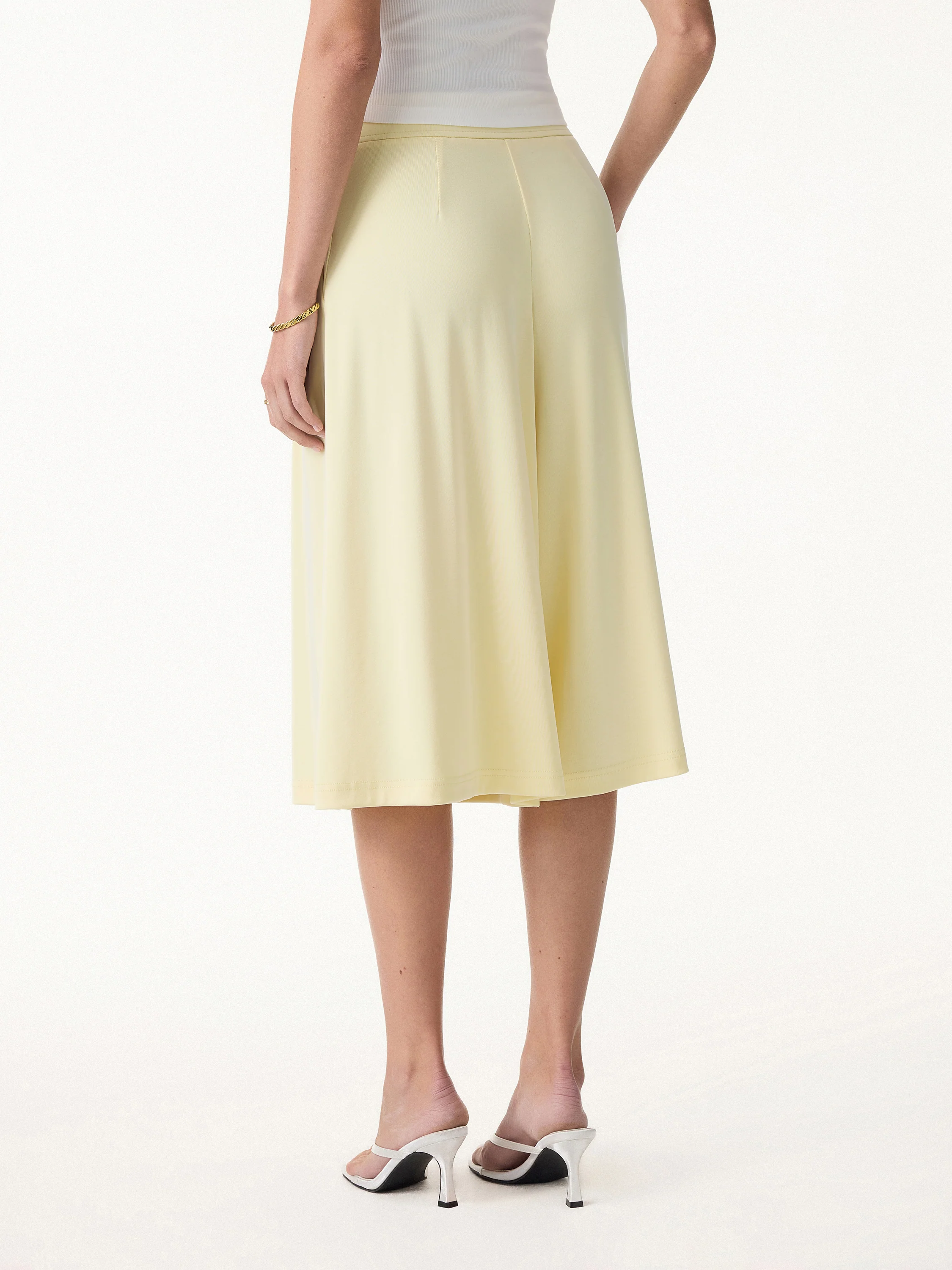 Sandwashed Super Flowy Cropped Palazzo Leg Pants with Pockets - Image 7