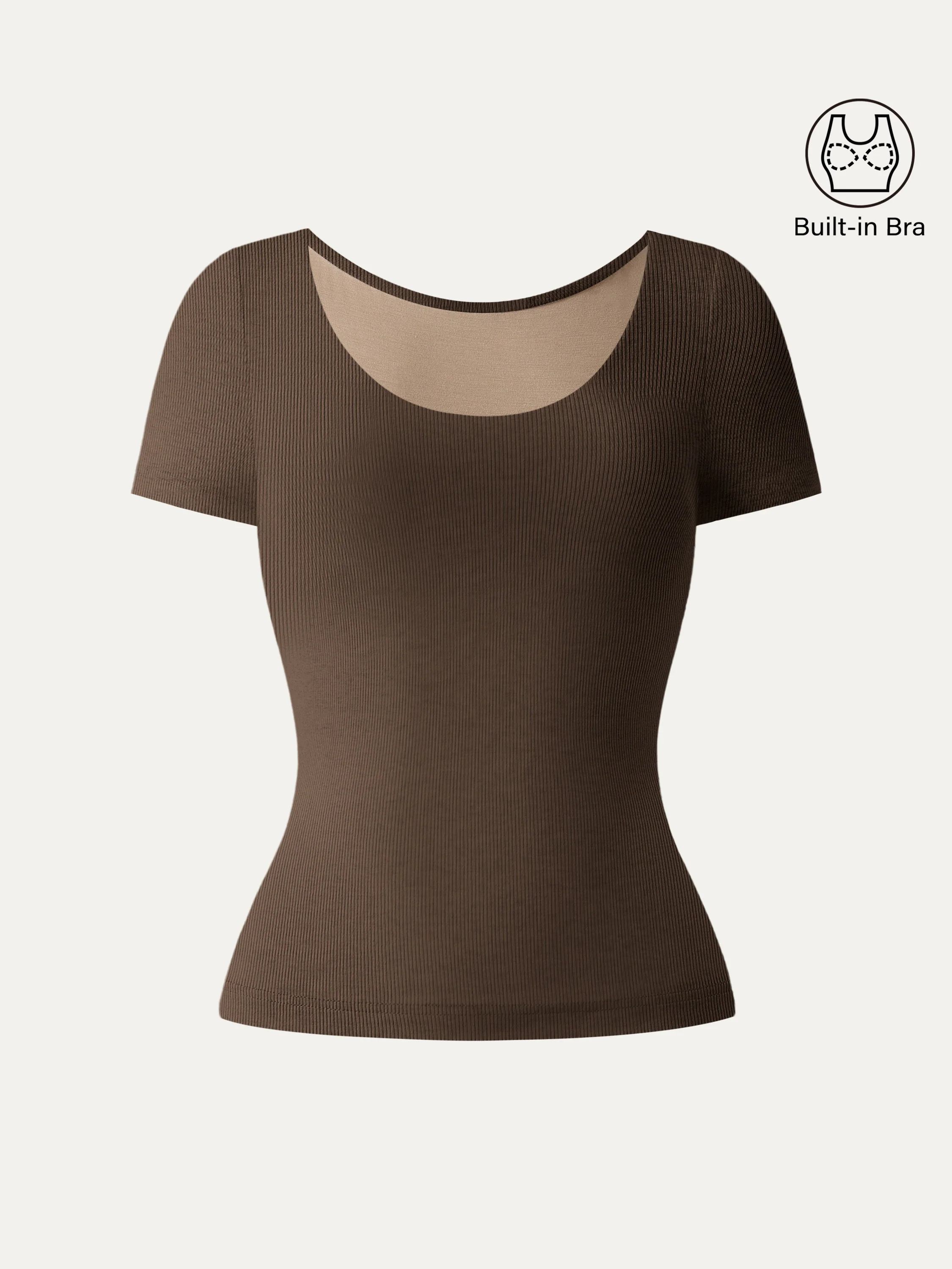 Scoop Neck Cotton New Airy Bra Top - Image 5