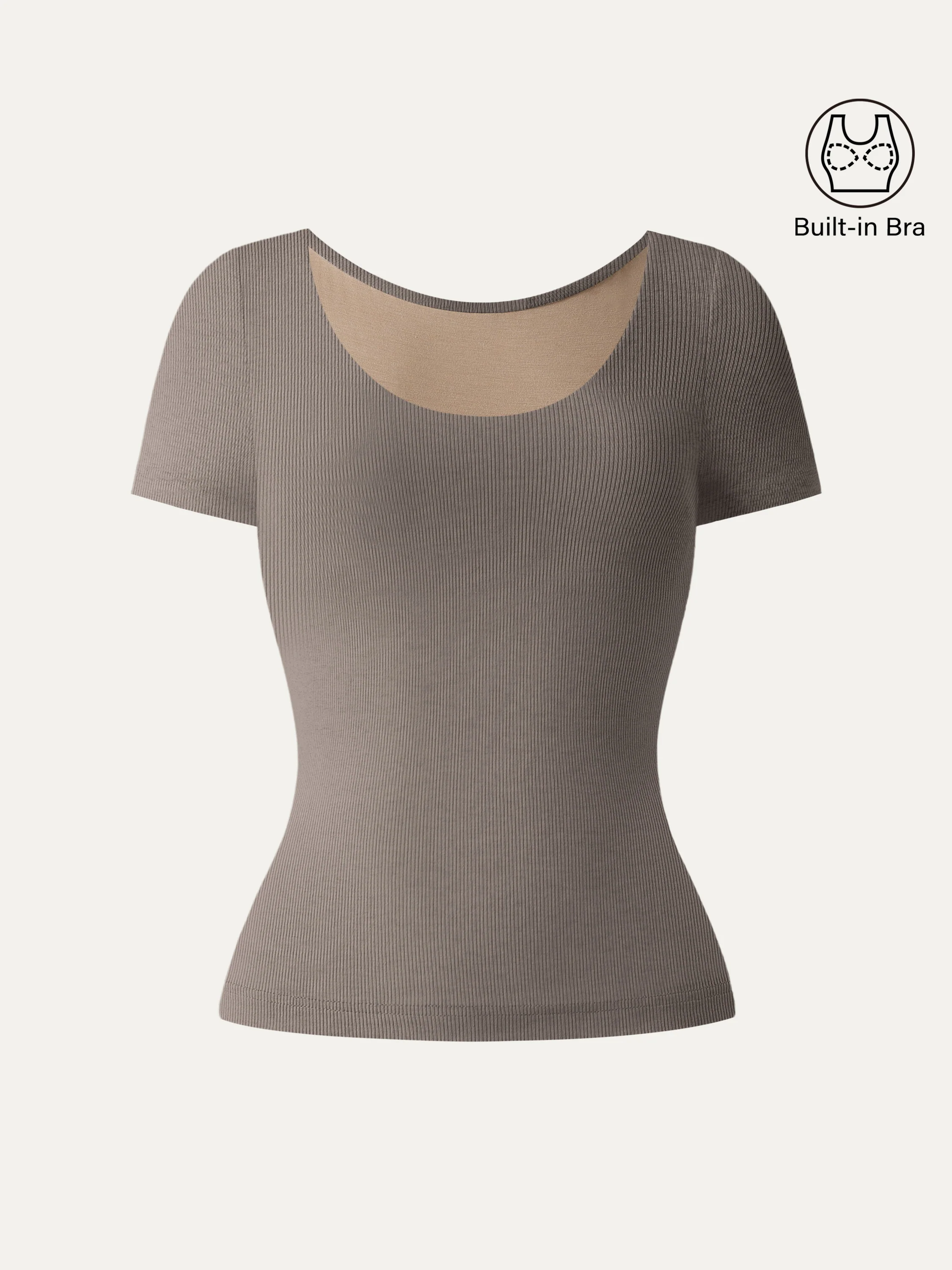 Scoop Neck Cotton New Airy Bra Top - Image 6
