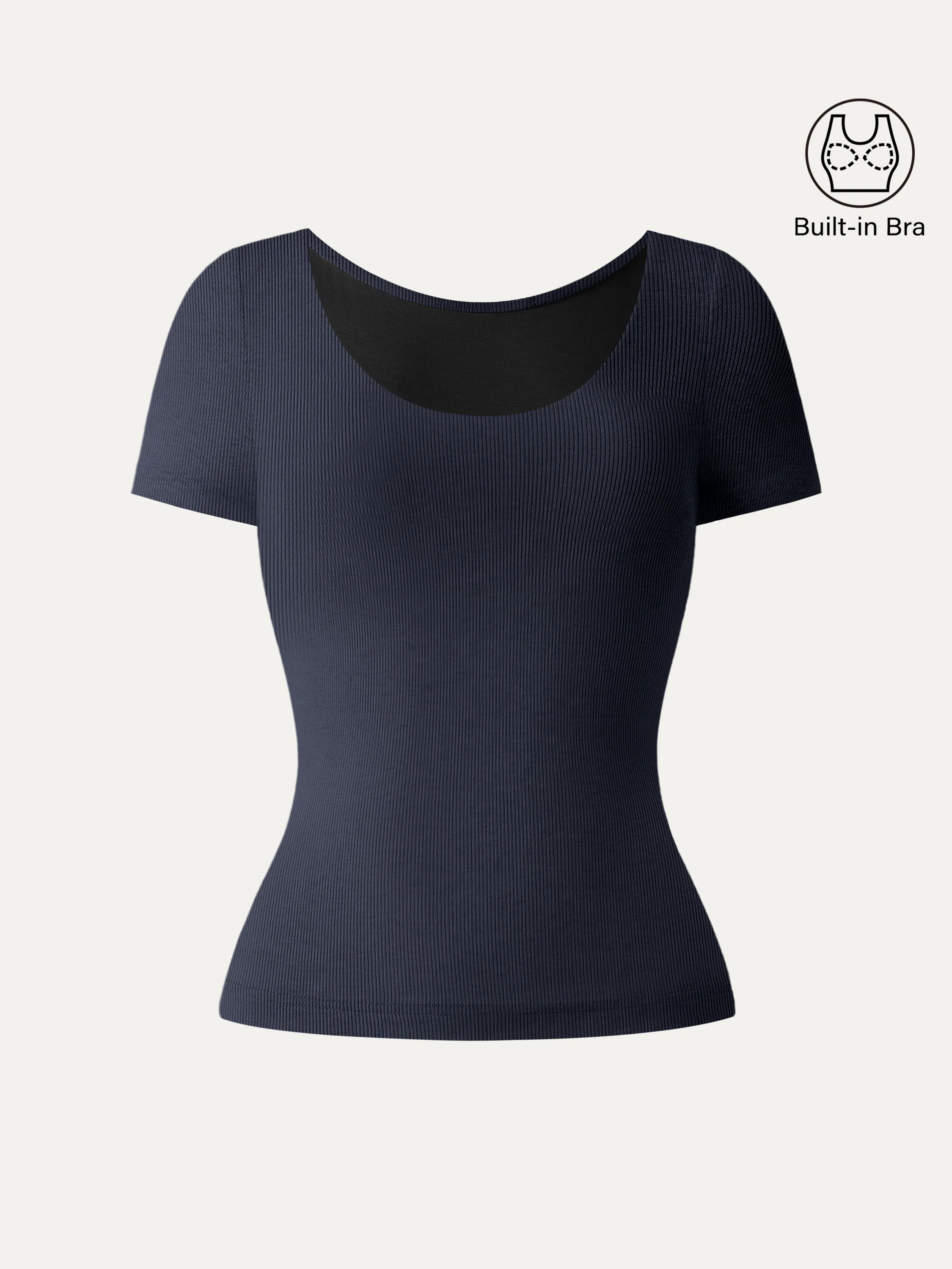 Scoop Neck Cotton New Airy Bra Top - Image 9
