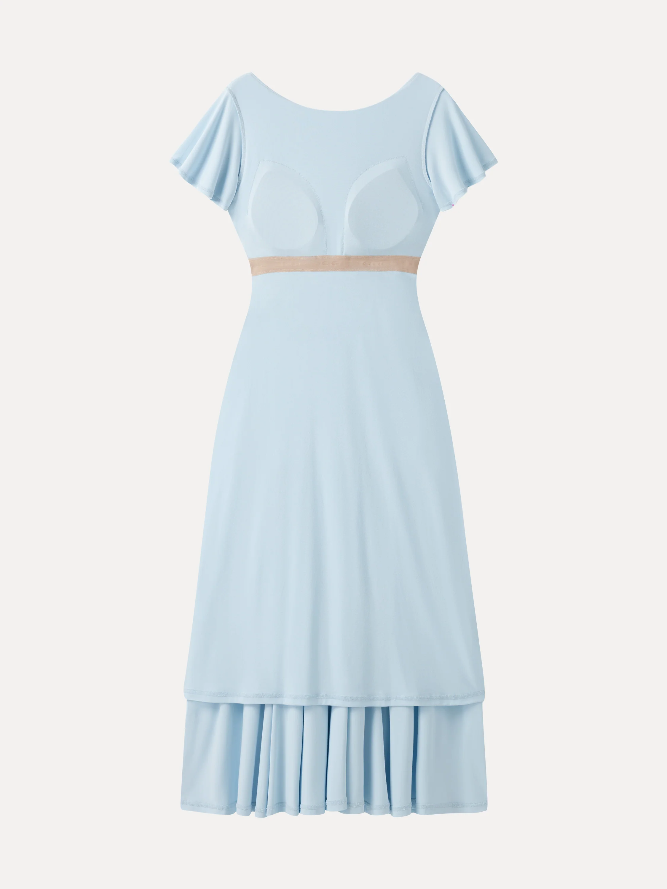 SkinKiss Boatneck Fit-and-Flare Maxi Travel Bra Dress with Pockets - Image 13