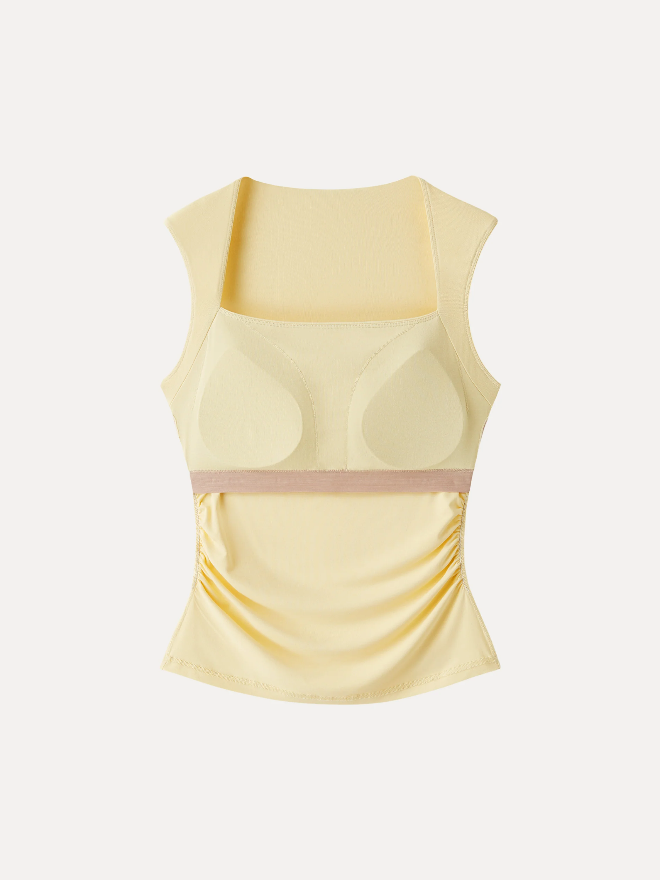 SkinKiss Angular Square Neck Ruched Bra Top - Image 10