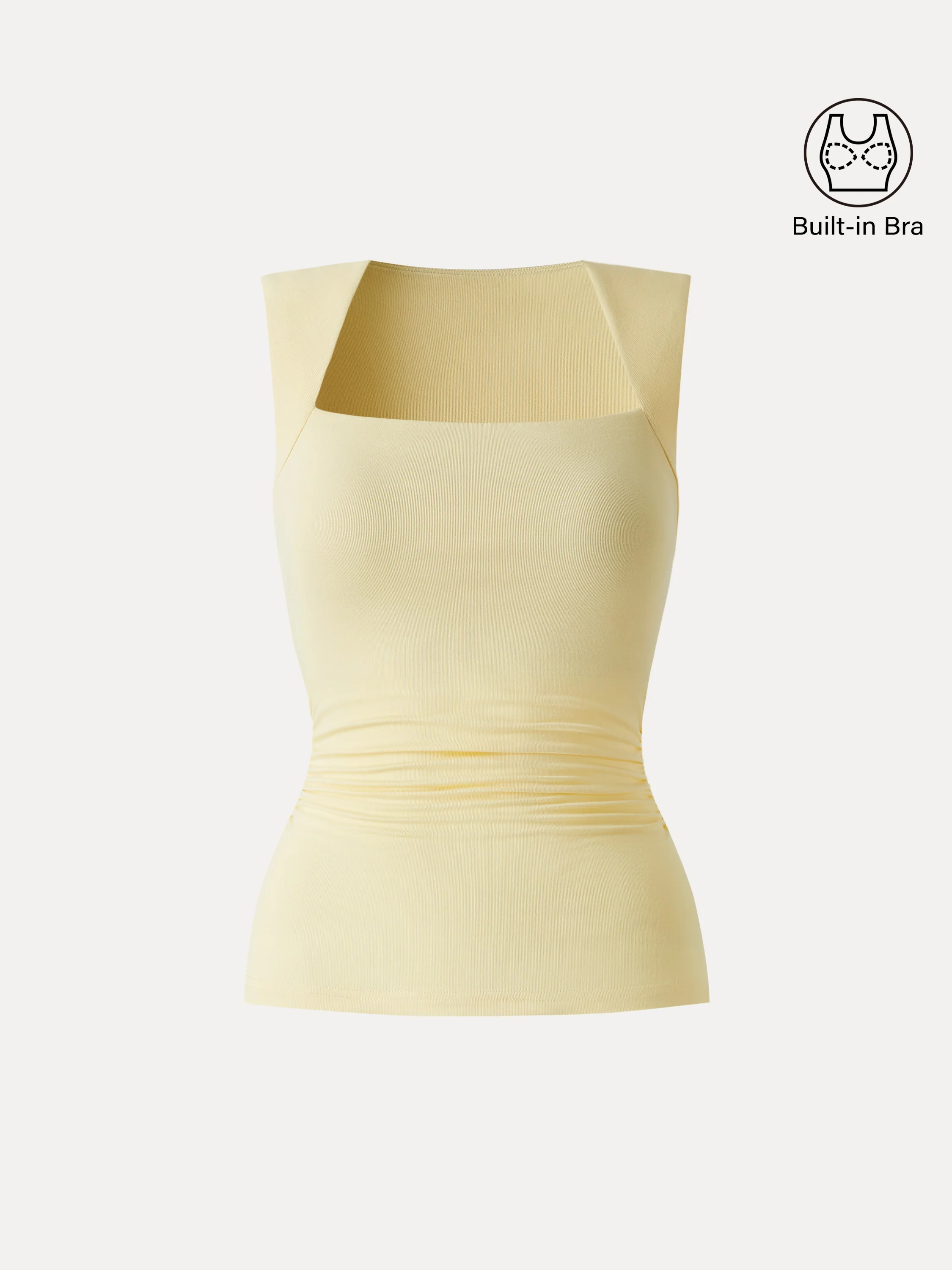 SkinKiss Angular Square Neck Ruched Bra Top - Image 12
