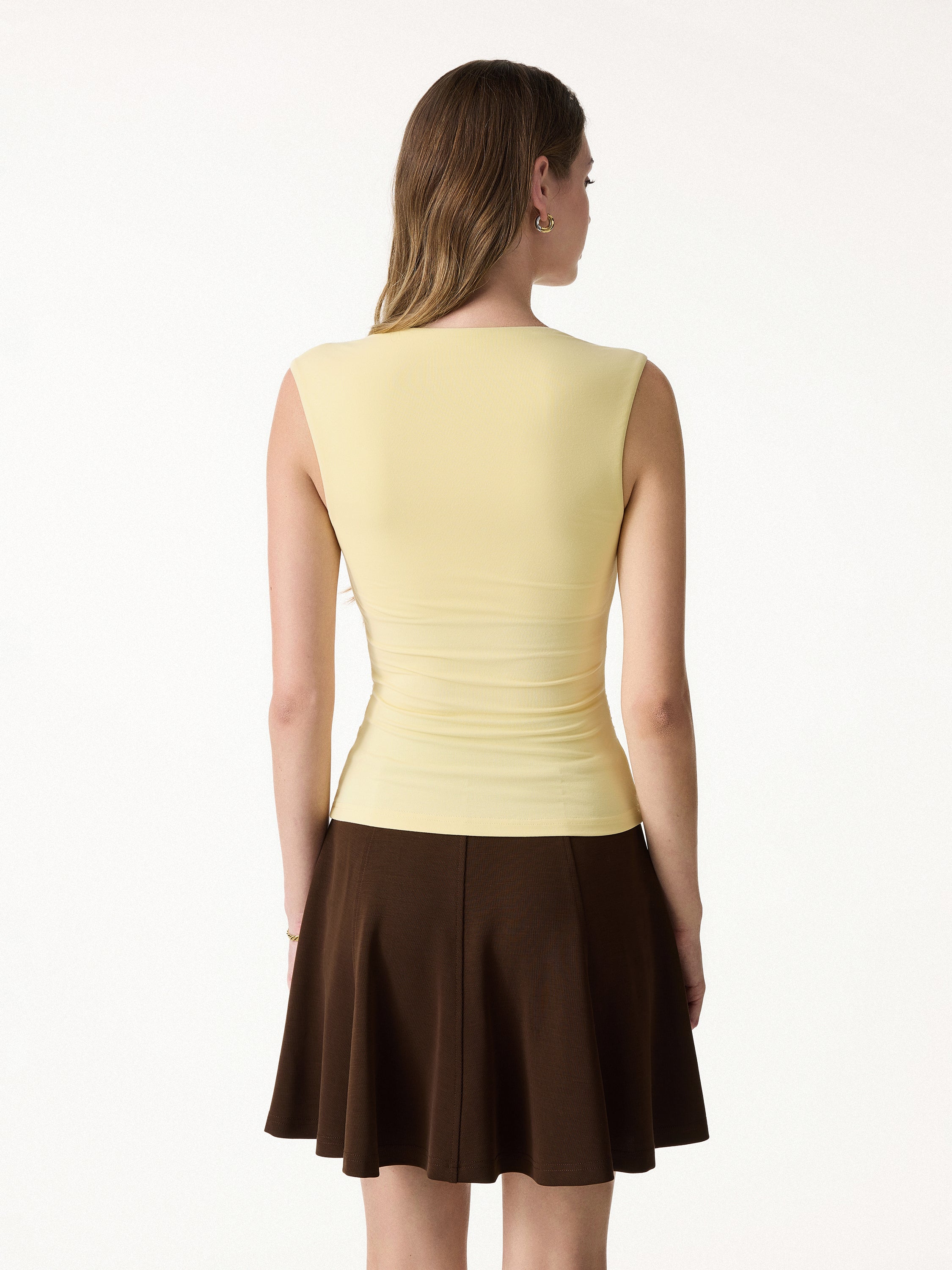 SkinKiss Angular Square Neck Ruched Bra Top - Image 9