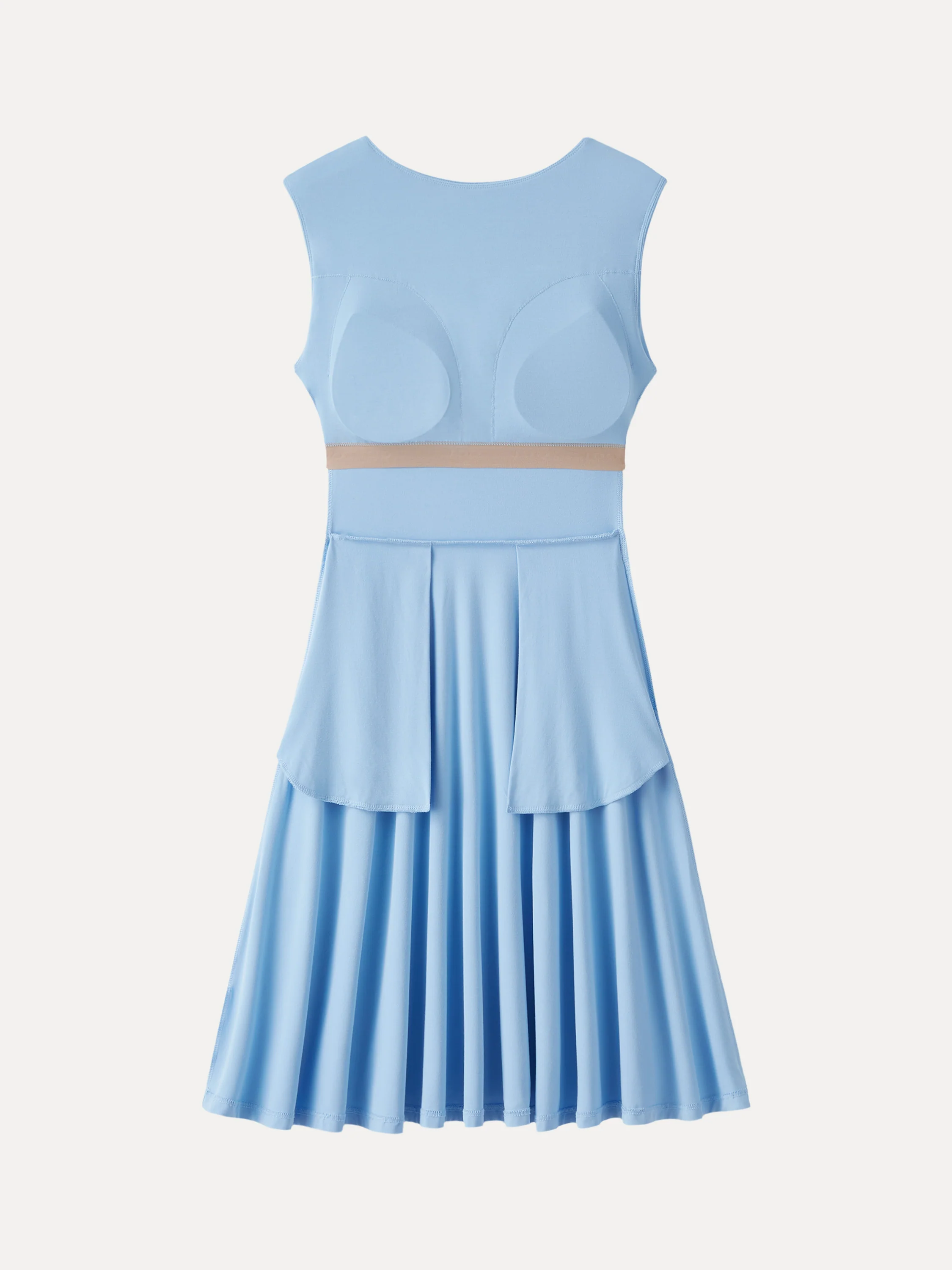 SkinKiss Boatneck Wide Shoulder Bra Dress with Pockets - Image 12