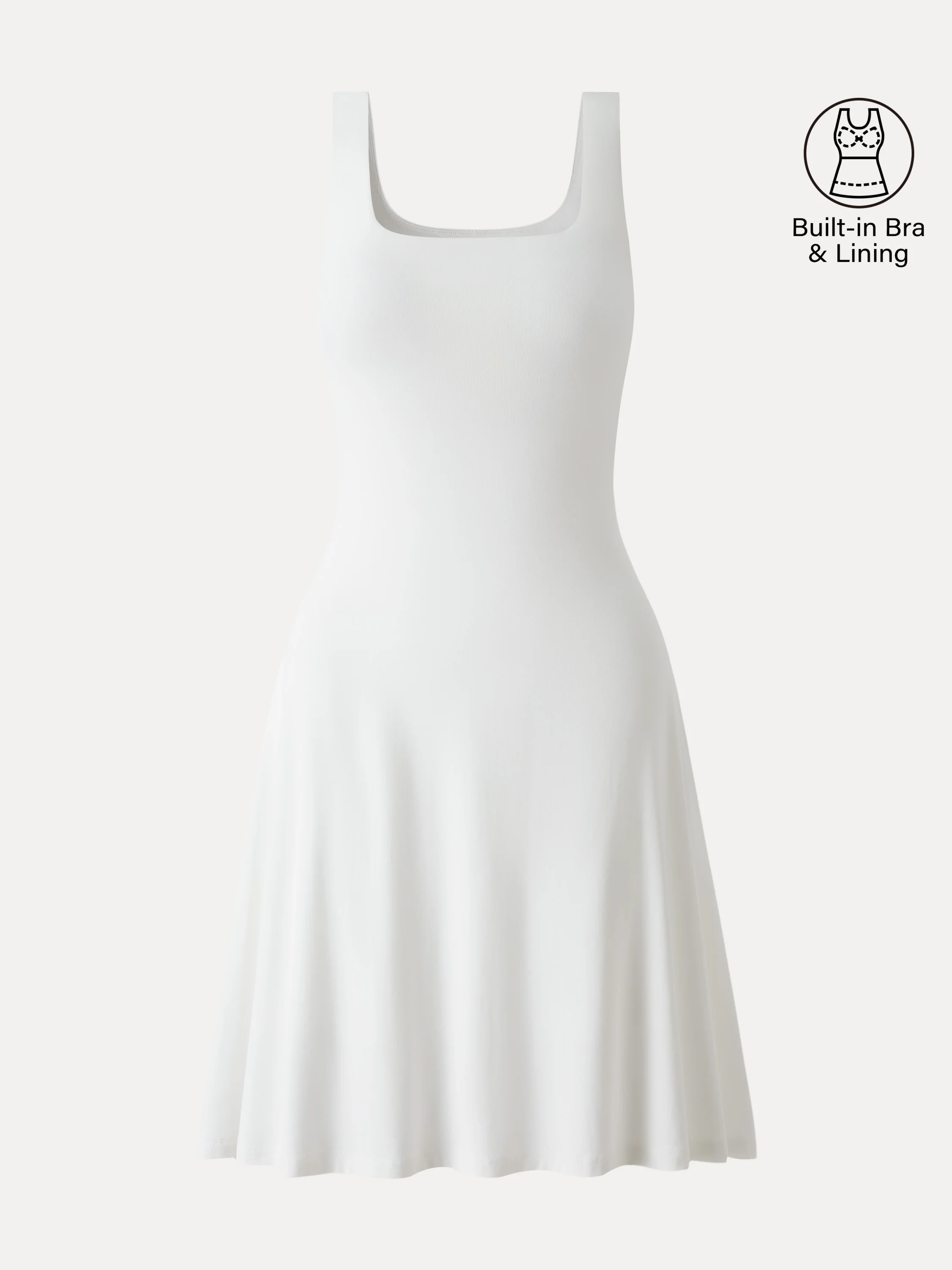 SkinKiss Cooling Square Neck Mini Bra Dress - Image 10