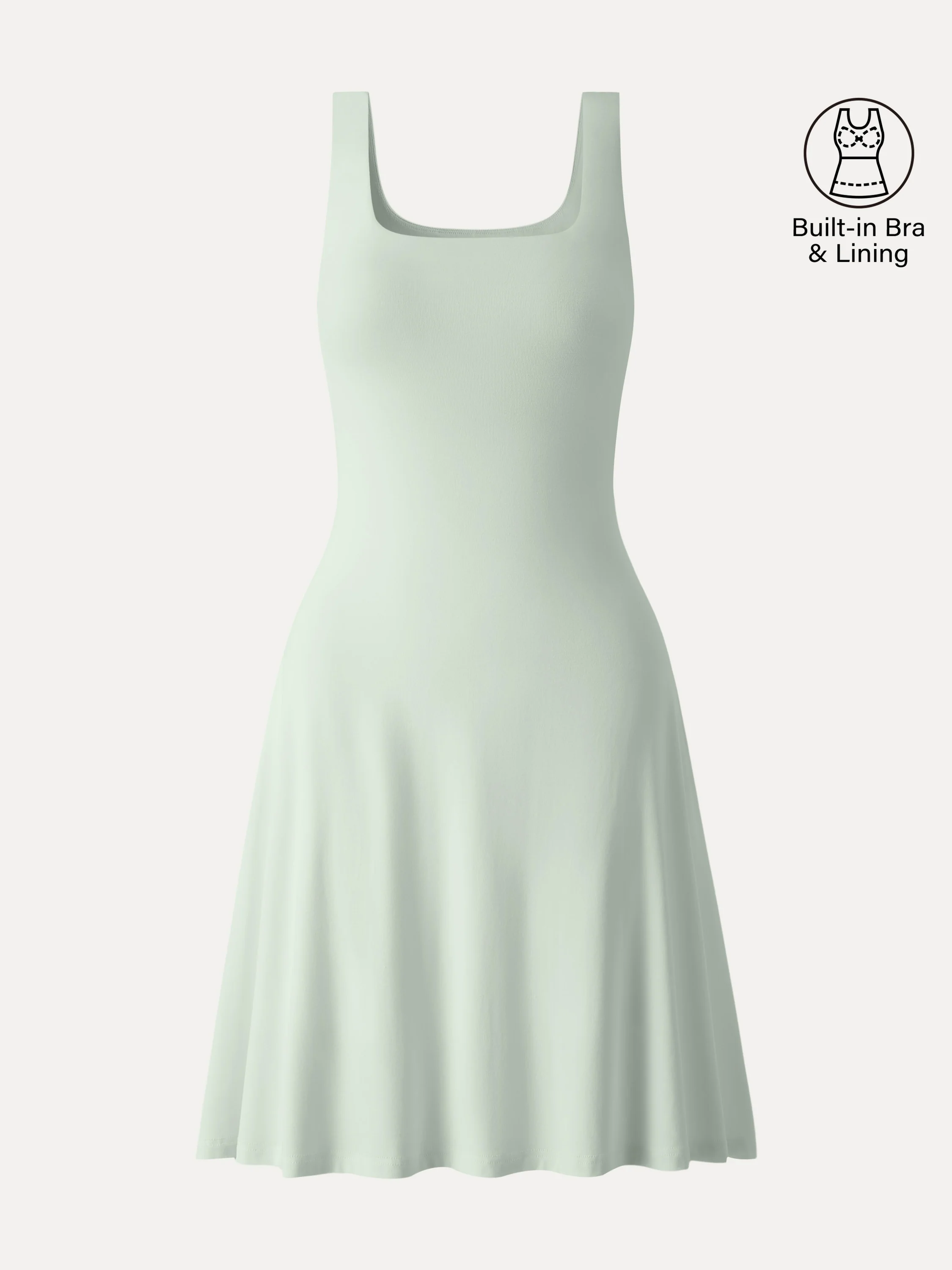 SkinKiss Cooling Square Neck Mini Bra Dress - Image 11