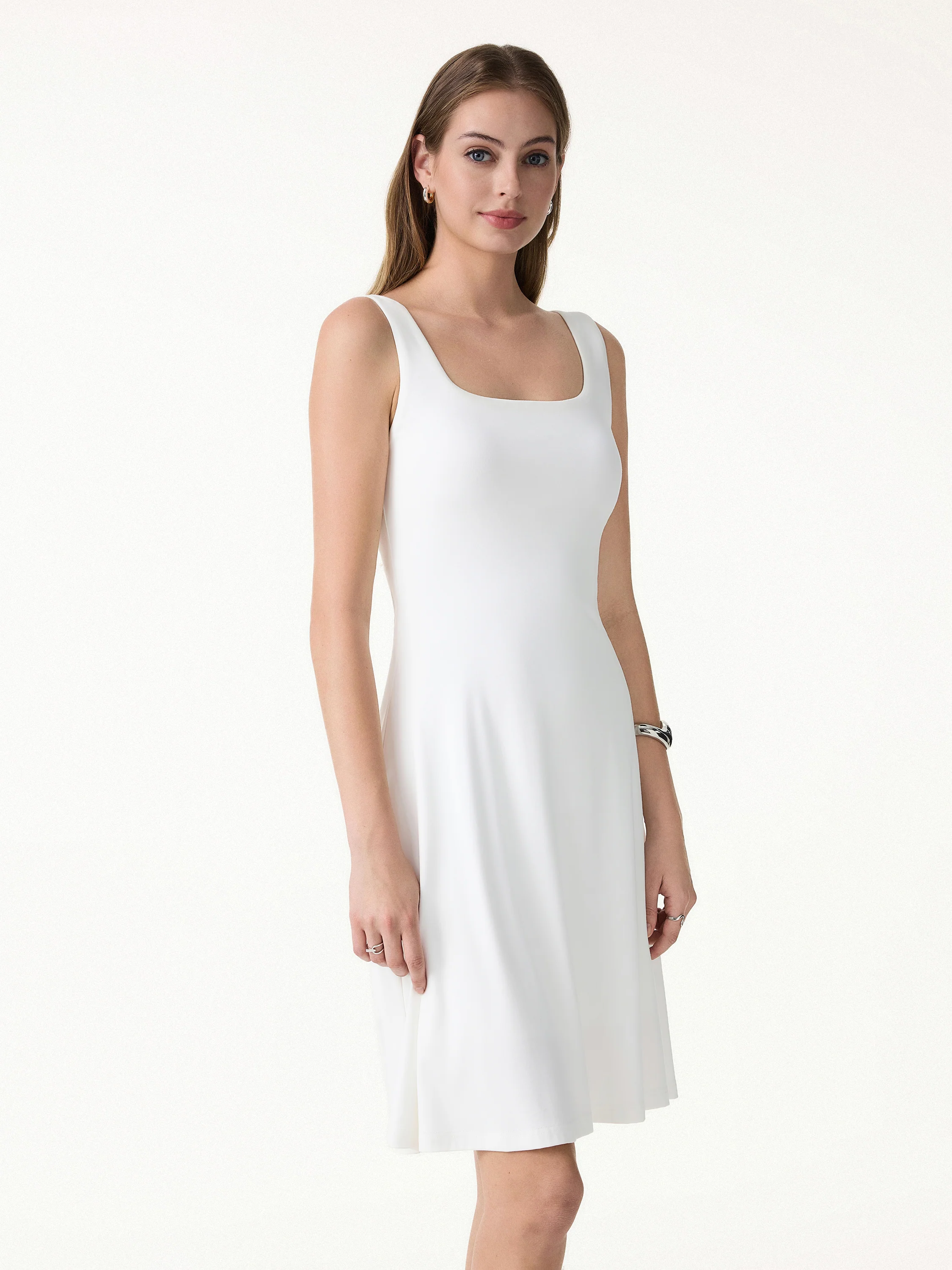 SkinKiss Cooling Square Neck Mini Bra Dress - Image 6