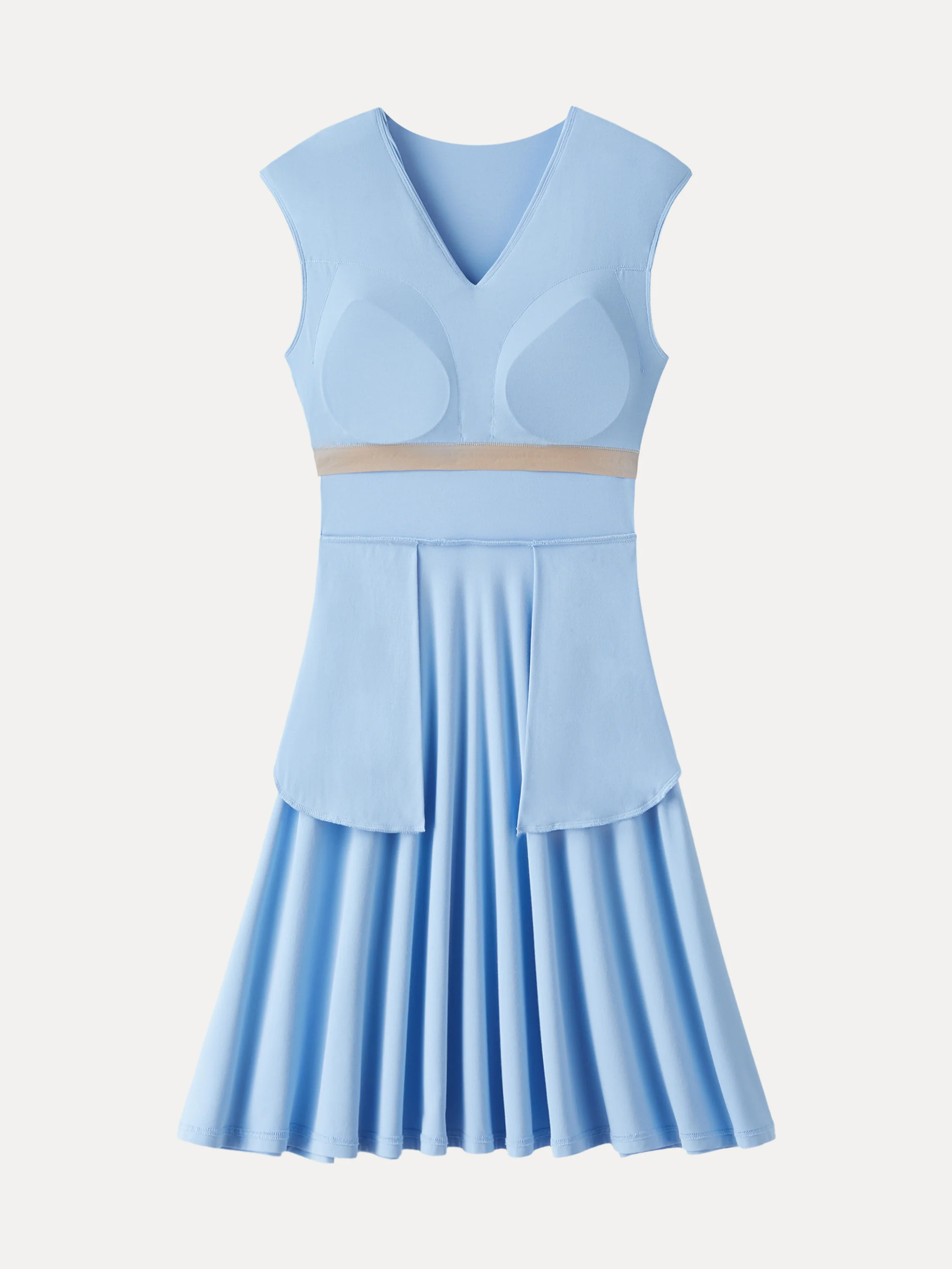SkinKiss Cooling V-Neck Gathered Bra Dress with Pockets - Image 9