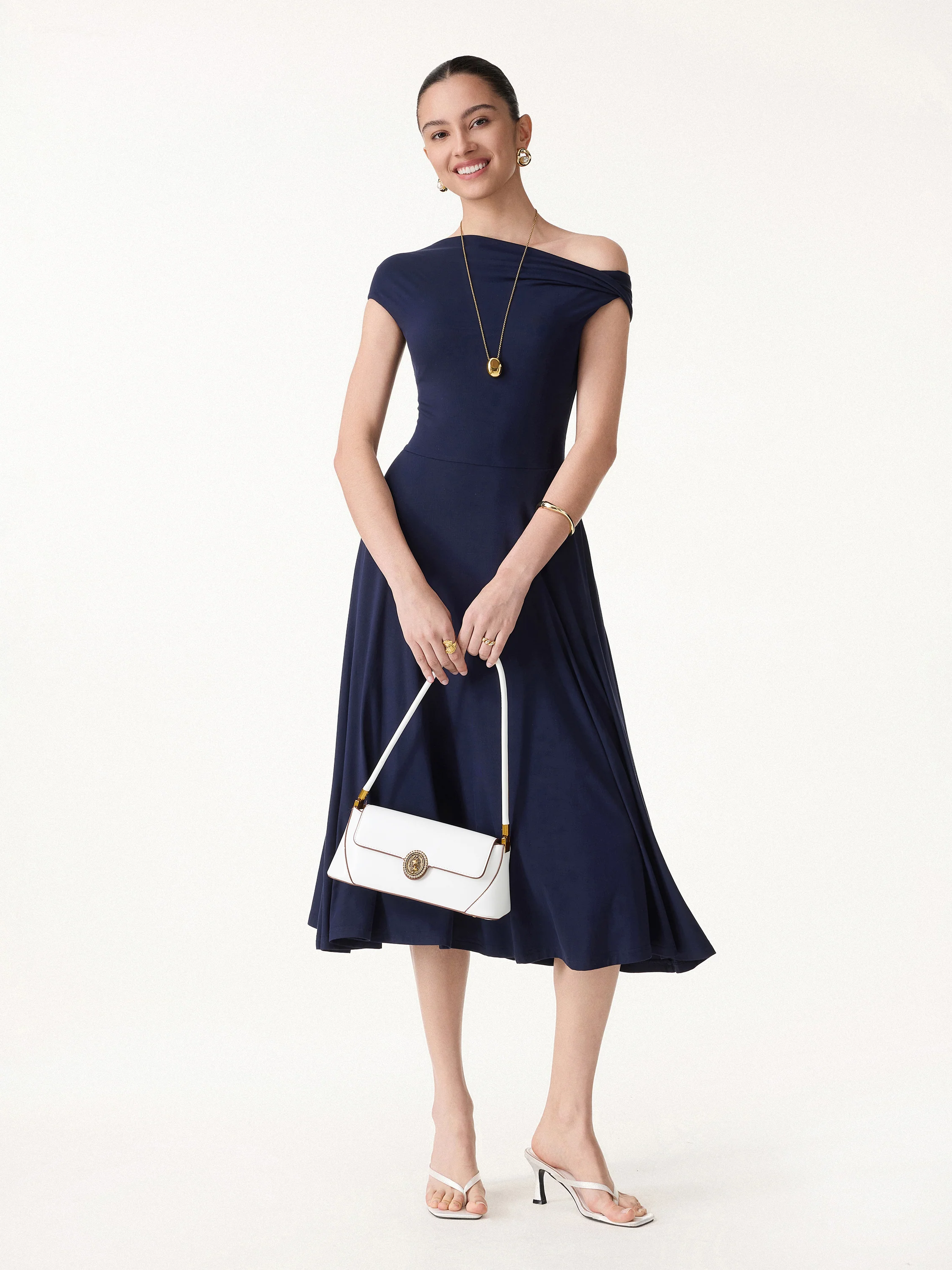 SkinKiss Multi-Wear Midi Bra Dress with Pockets - Image 3