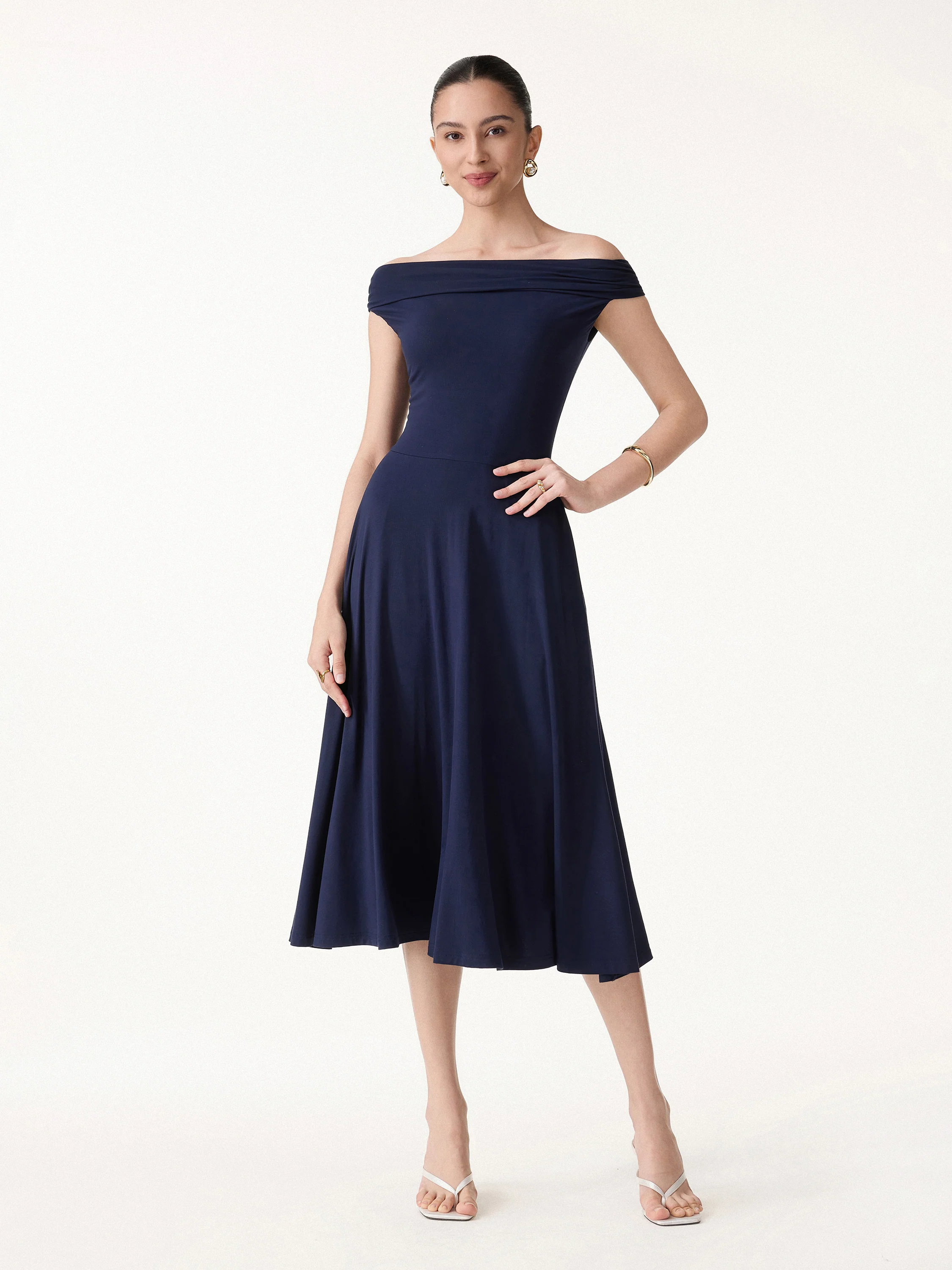 SkinKiss Multi-Wear Midi Bra Dress with Pockets - Image 4