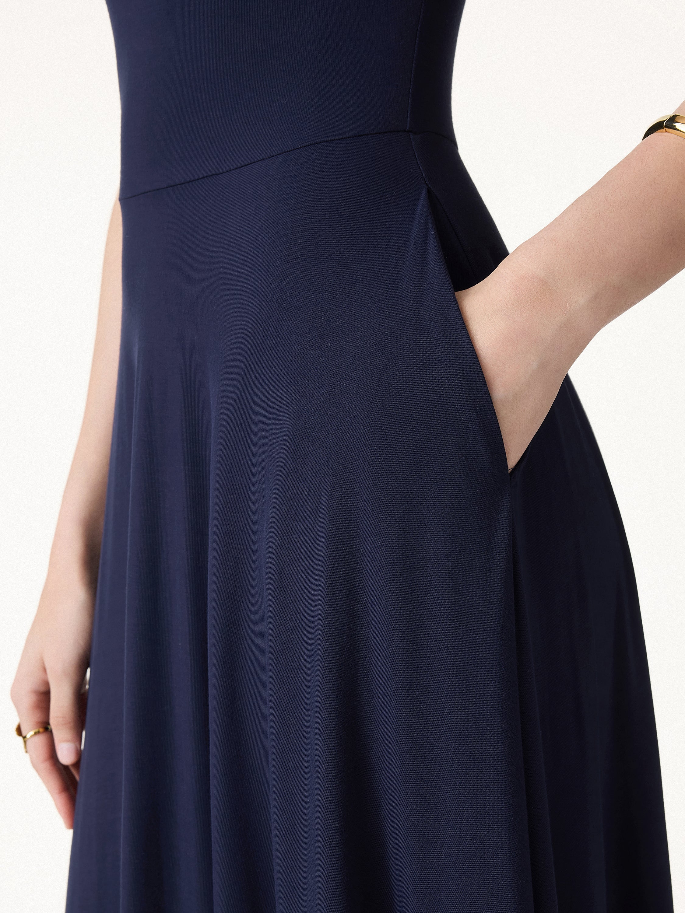 SkinKiss Multi-Wear Midi Bra Dress with Pockets - Image 6