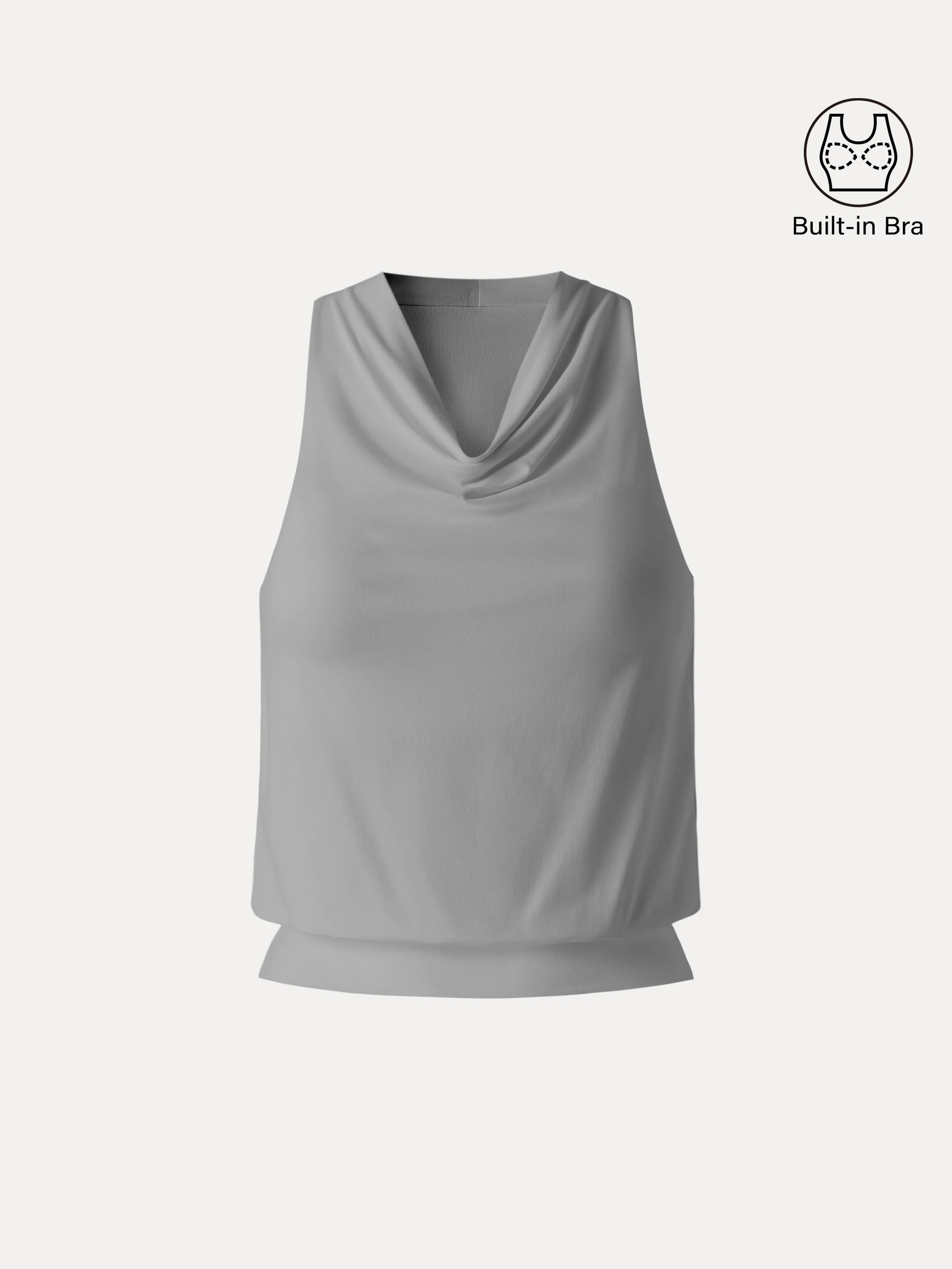 SkinKiss Not-See-Thru Halter Cowl Neck Bra Top - Image 12